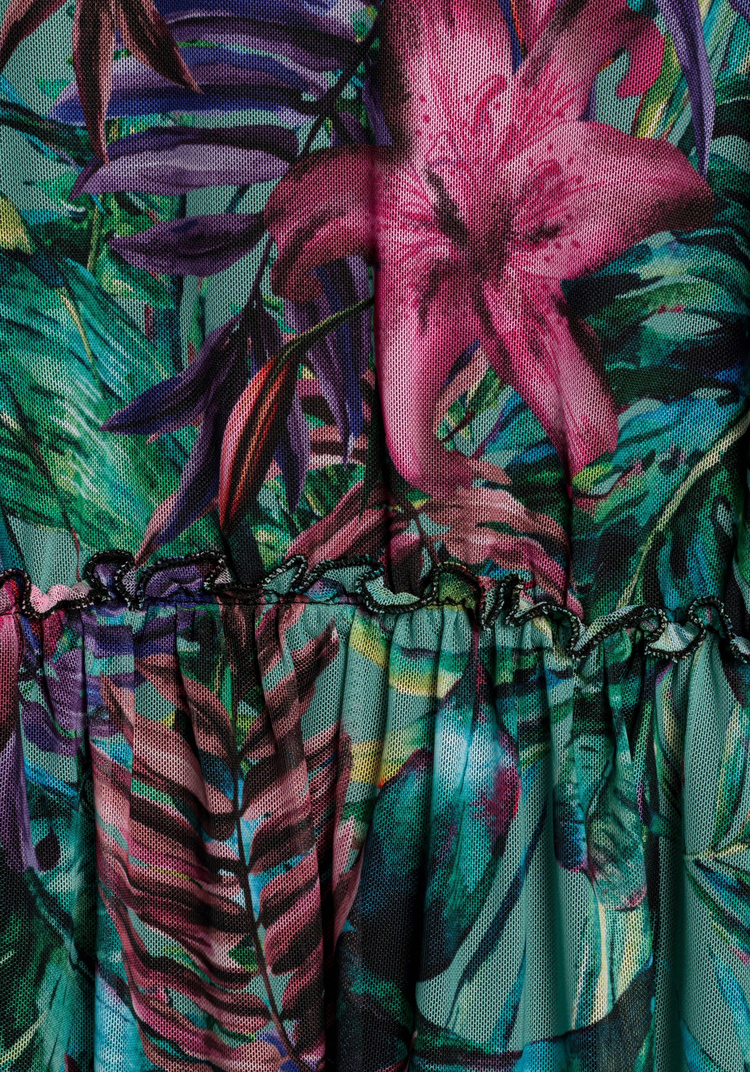 Melrose Meshjurk in modern allover print - nieuwe collectie