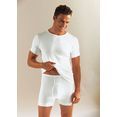 clipper hemd eenvoudige basic voor elke dag - in fijnrib (3 stuks) wit