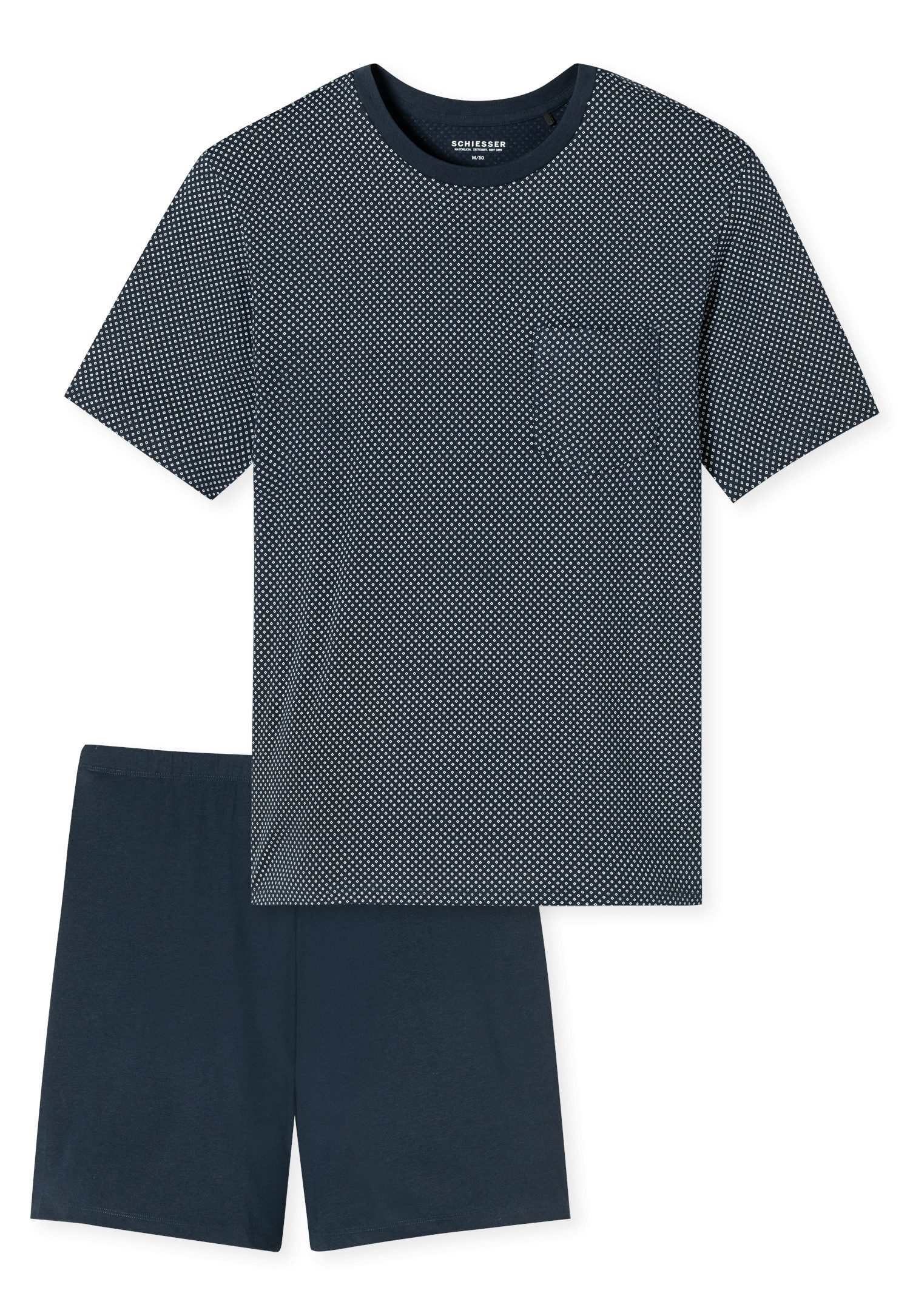 Schiesser Shortama Comfort Essentials met bovenkant met patroon (2-delig)
