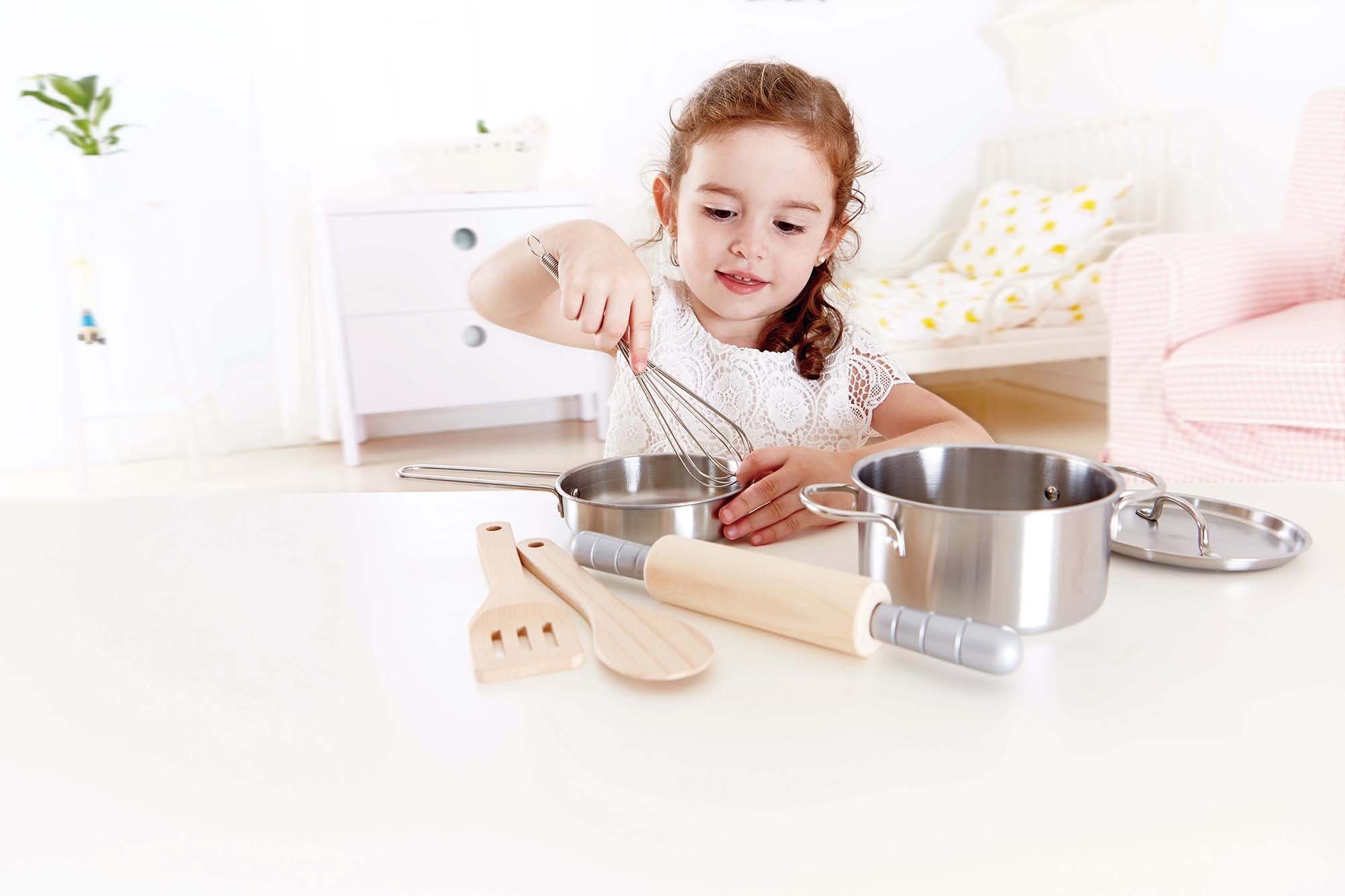 Hape Kinder-keukenset Pannenset voor chef-kok online kopen OTTO
