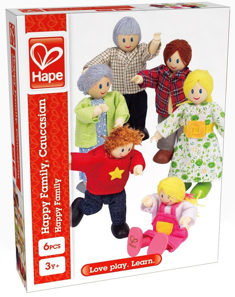 Hape Stoffen pop Poppenfamilie (set, 6-delig)