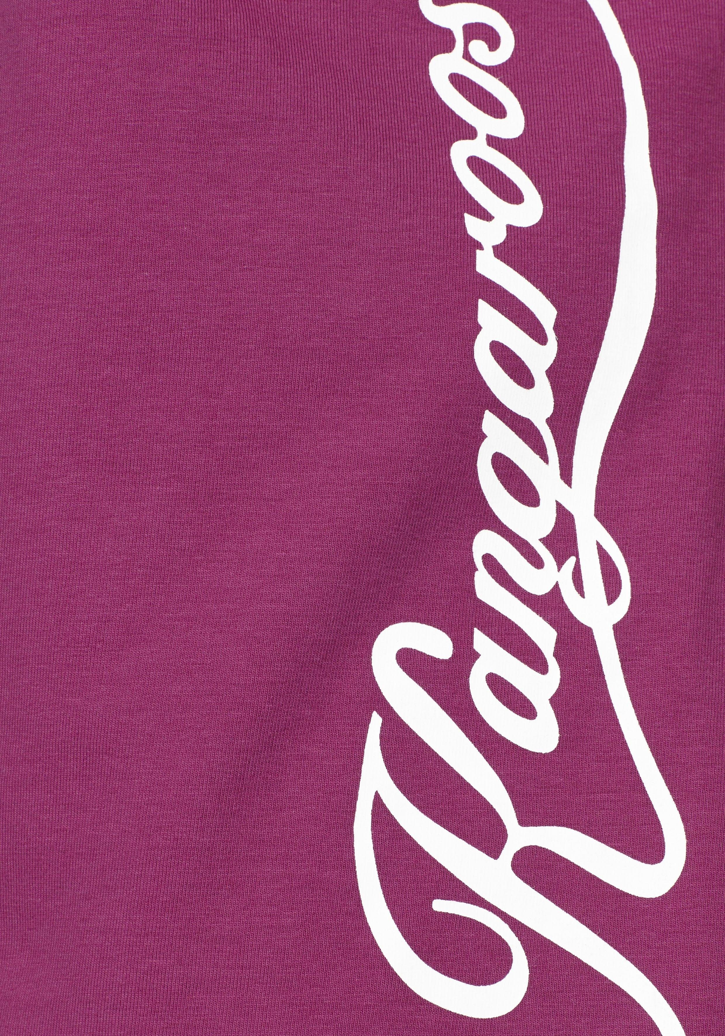 KangaROOS T-shirt Korte mouwen, figuurvolgend, effen, ronde hals, casual