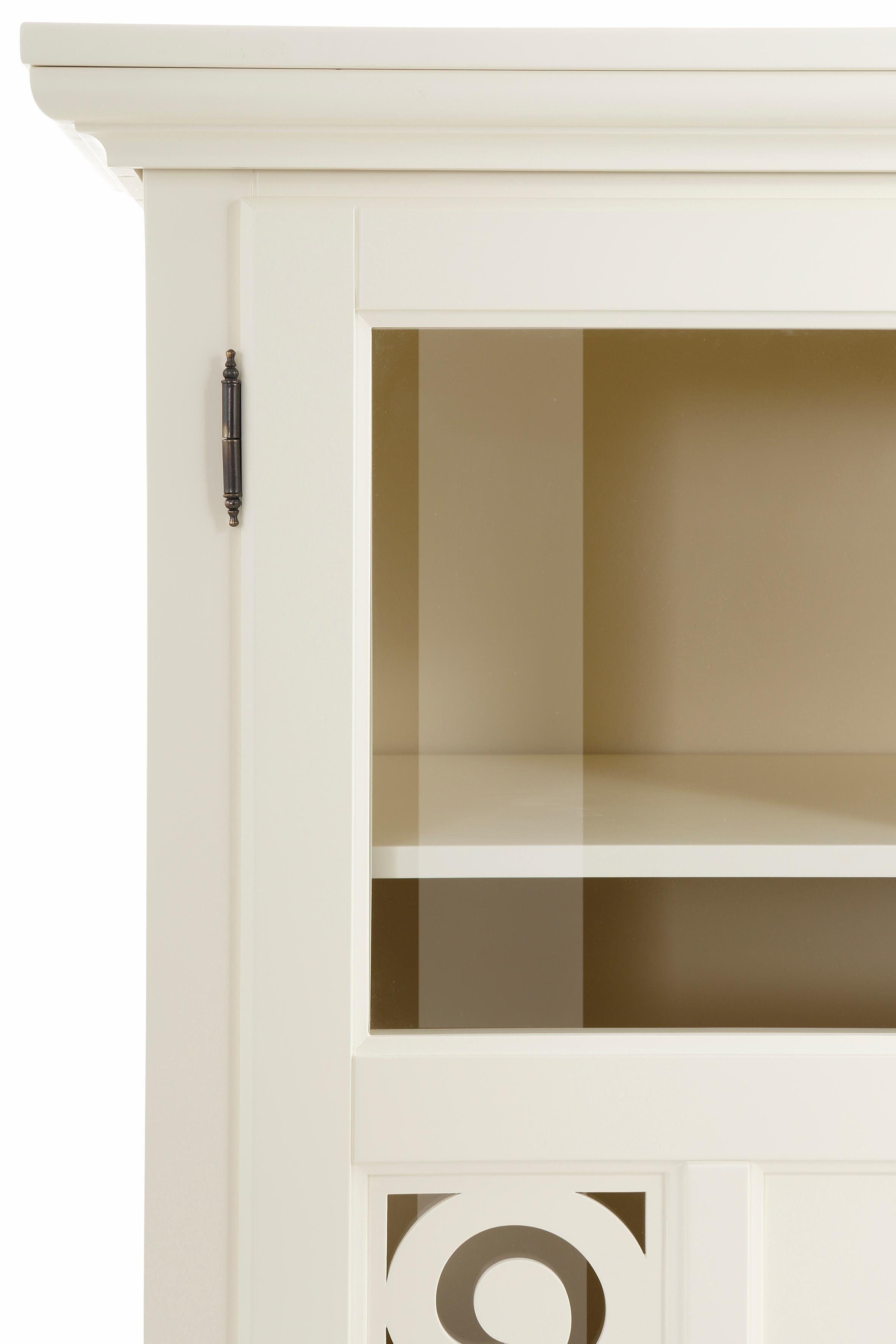 Home affaire Highboard Arabeske Vitrine in houtlook, met frezingen op de deurfronten, breedte 160 cm