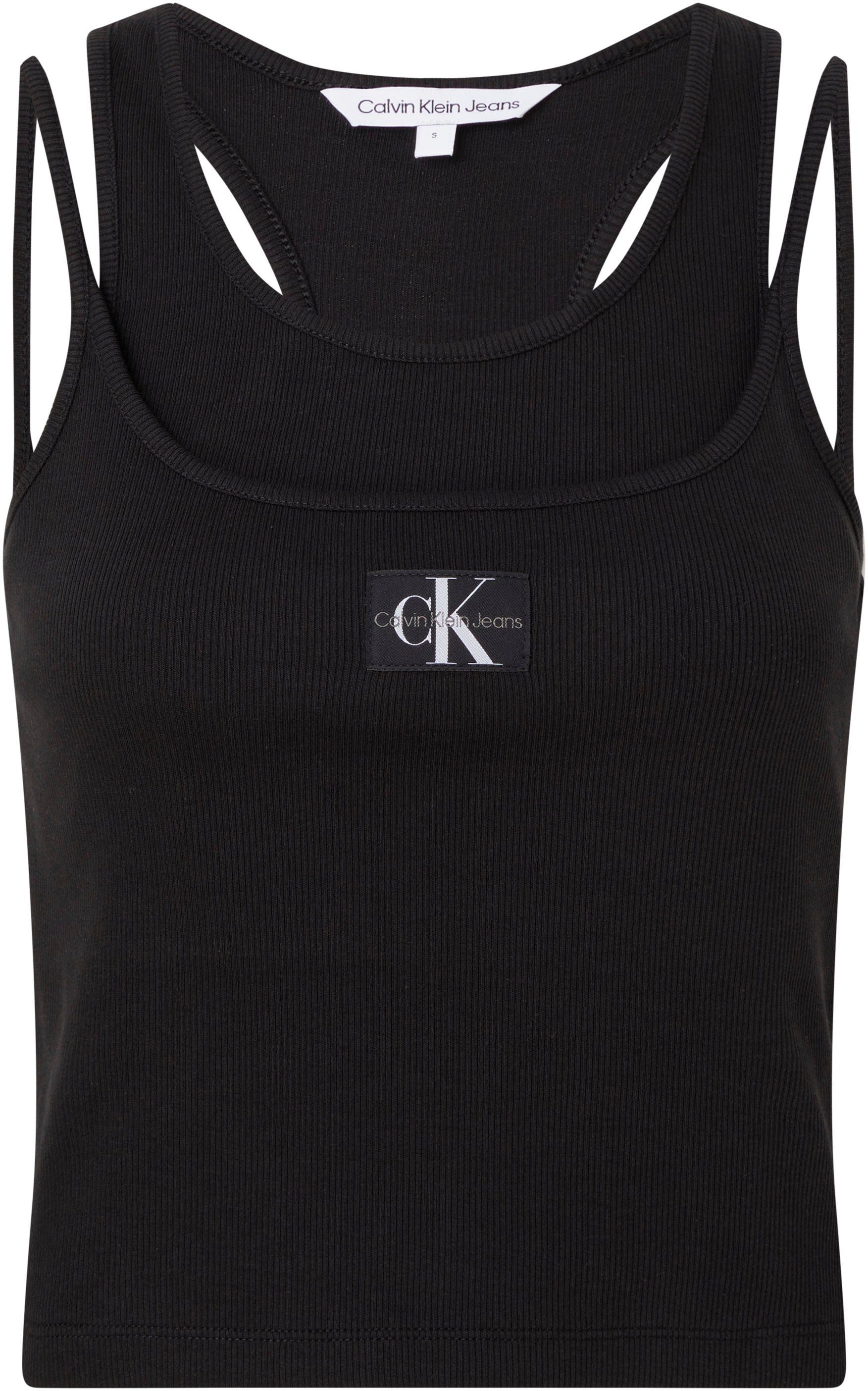 Calvin Klein Tanktop BADGE RIB DOUBLE LAYER TANK TOP