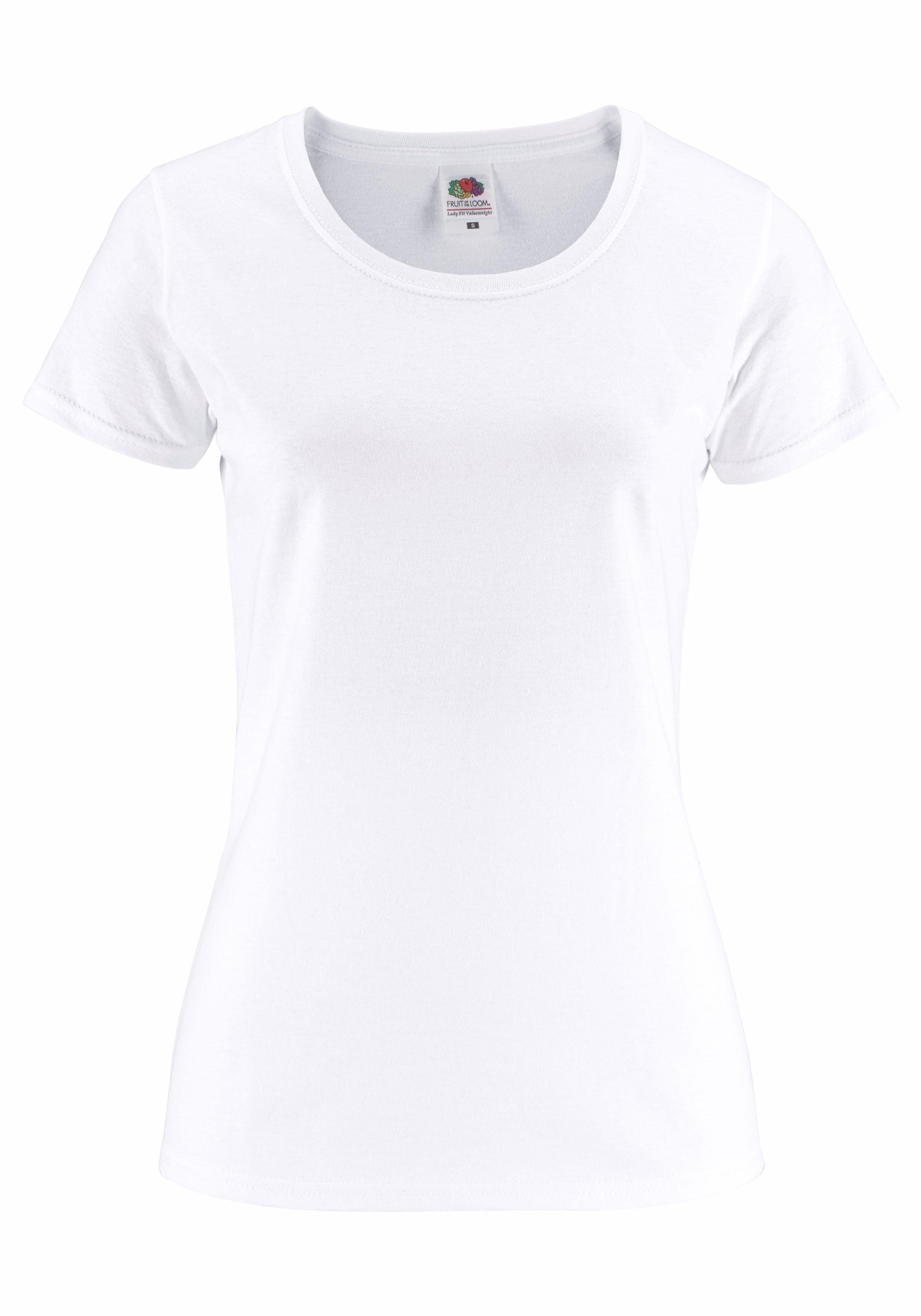 Fruit of the Loom Shirt met ronde hals Lady Fit Premium (2-delig, Set van 2)