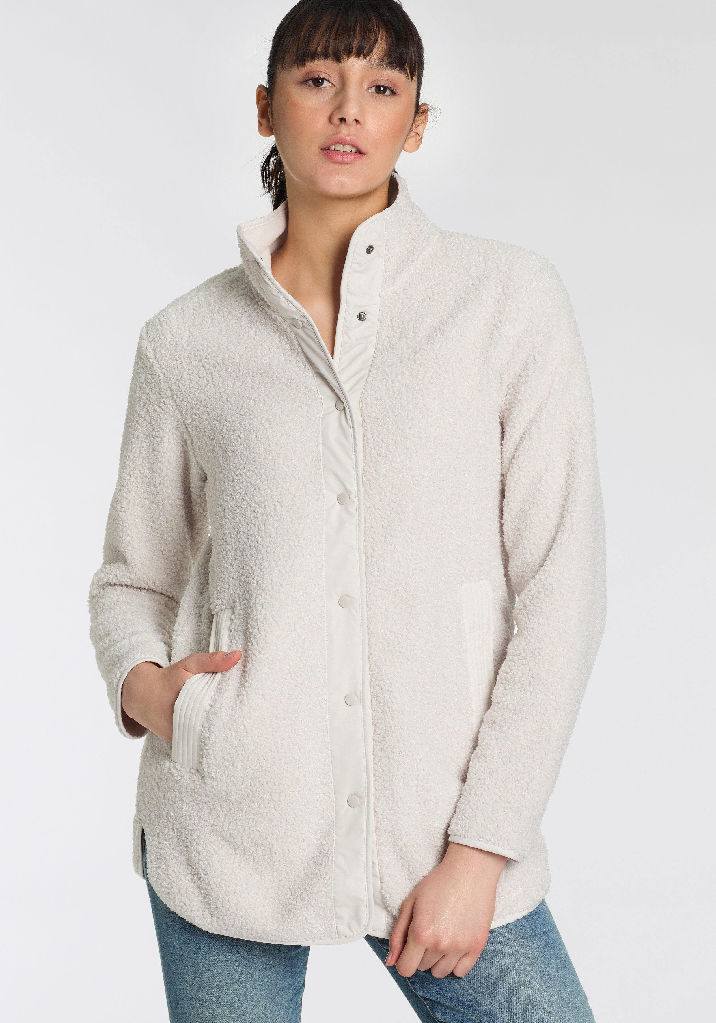 CMP Pluchen jack D Teddyjas kinderen jassen maat 48 beige