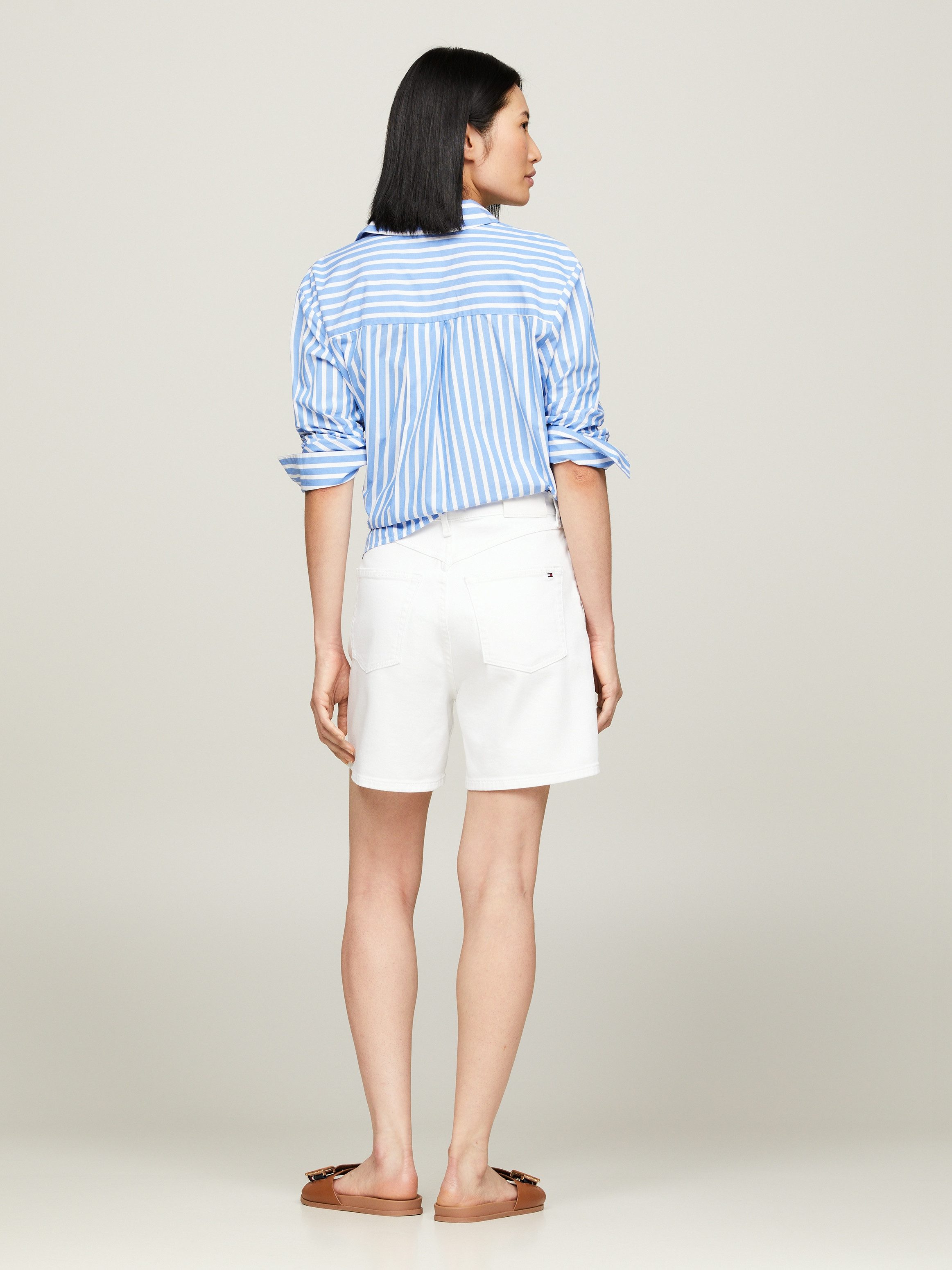 Tommy Hilfiger Short DNM STRAIGHT SHORT HW WHITE