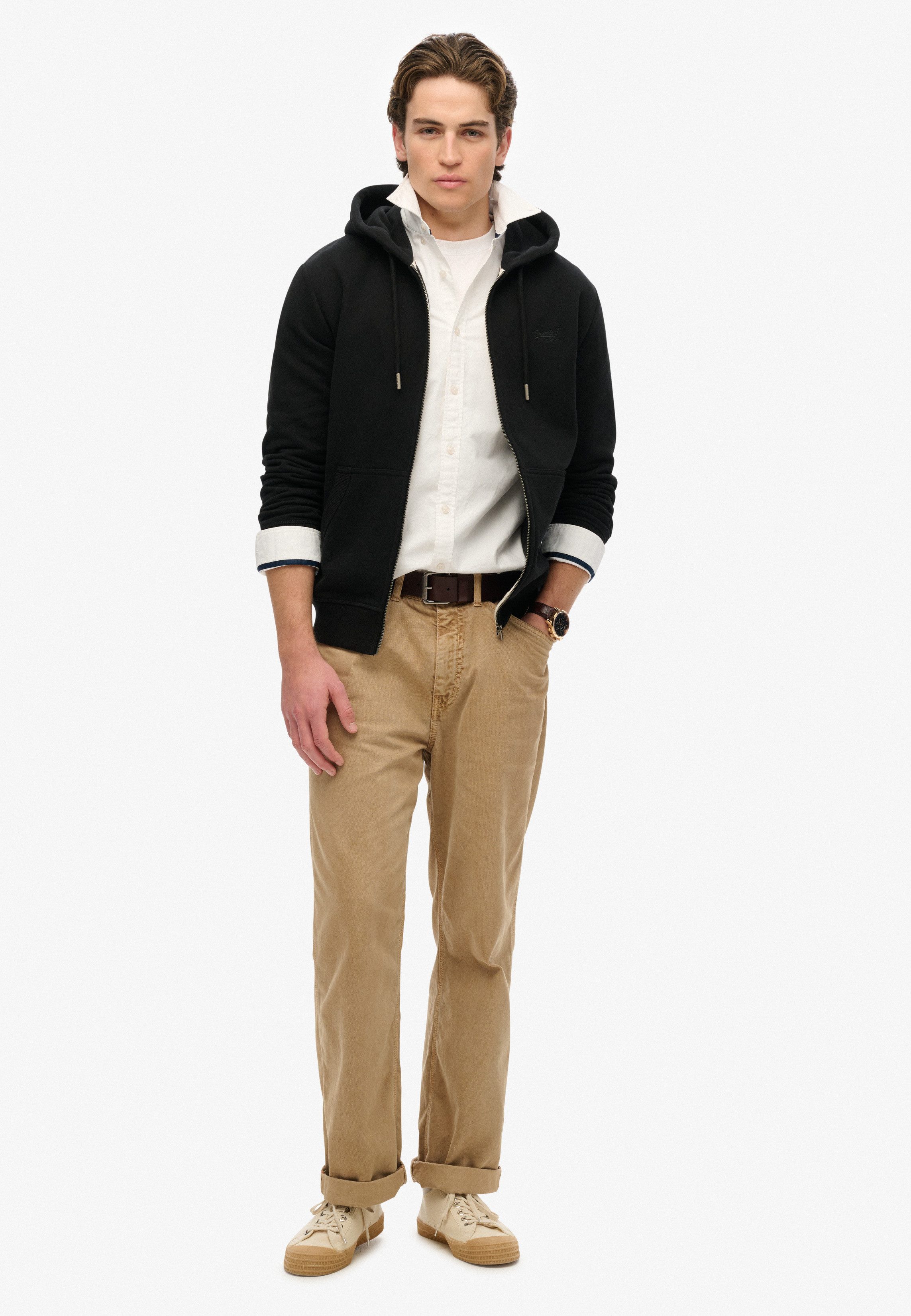 Superdry Capuchonsweatvest ESSENTIAL LOGO ZIP HOODIE HB
