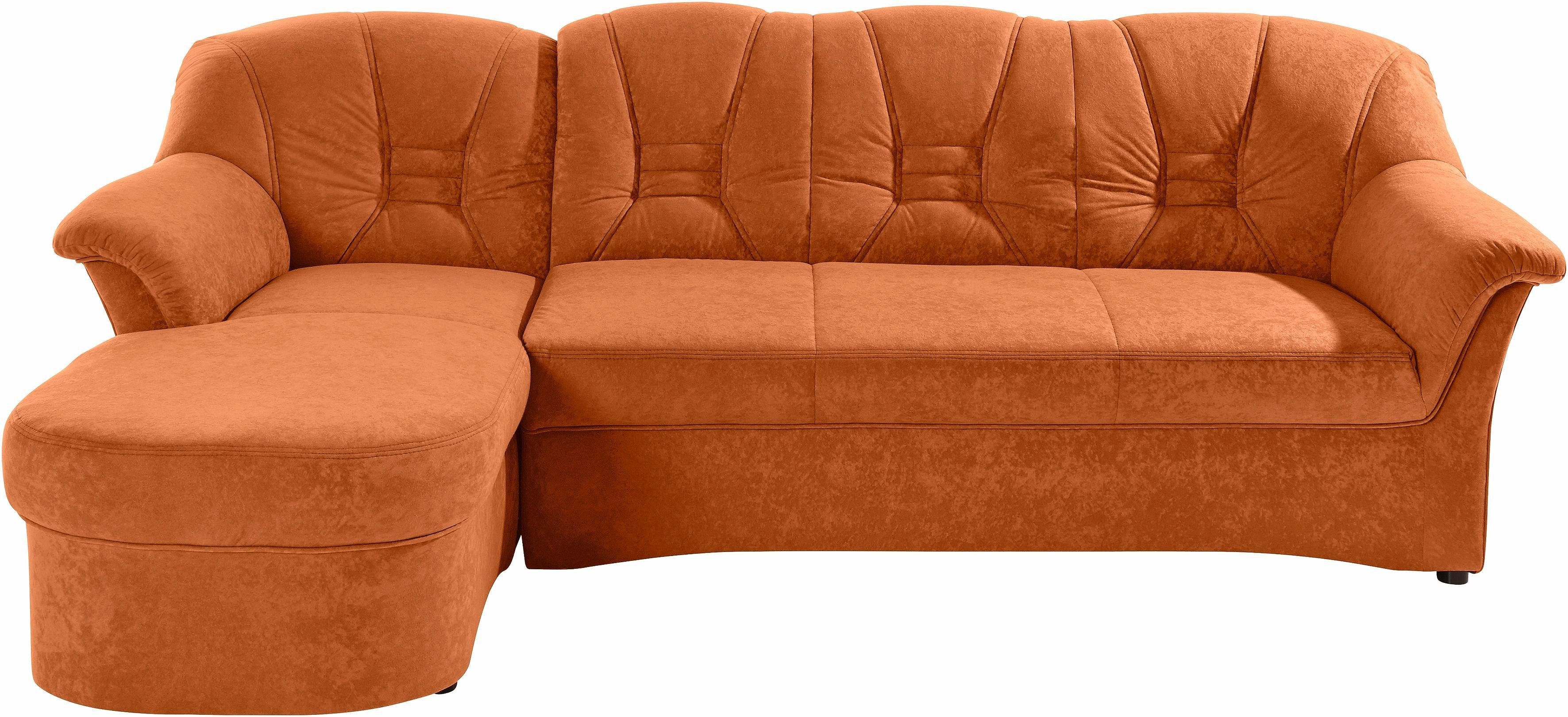 DOMO collection Hoekbank Elva, tijdloze vormtaal, elegante rugstiksels, L-vorm