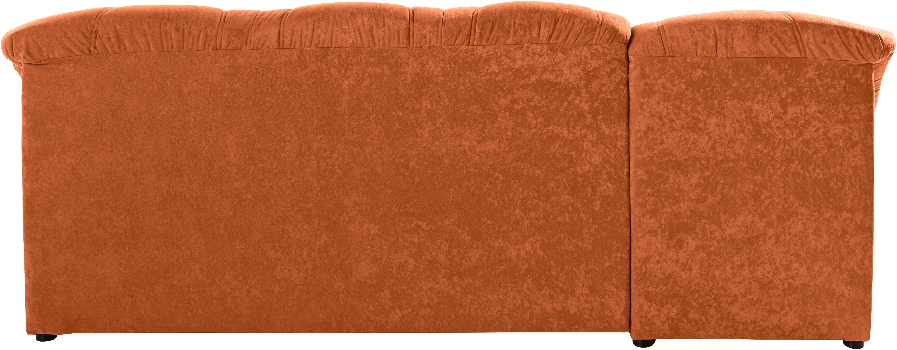 DOMO collection Hoekbank Elva, tijdloze vormtaal, elegante rugstiksels, L-vorm