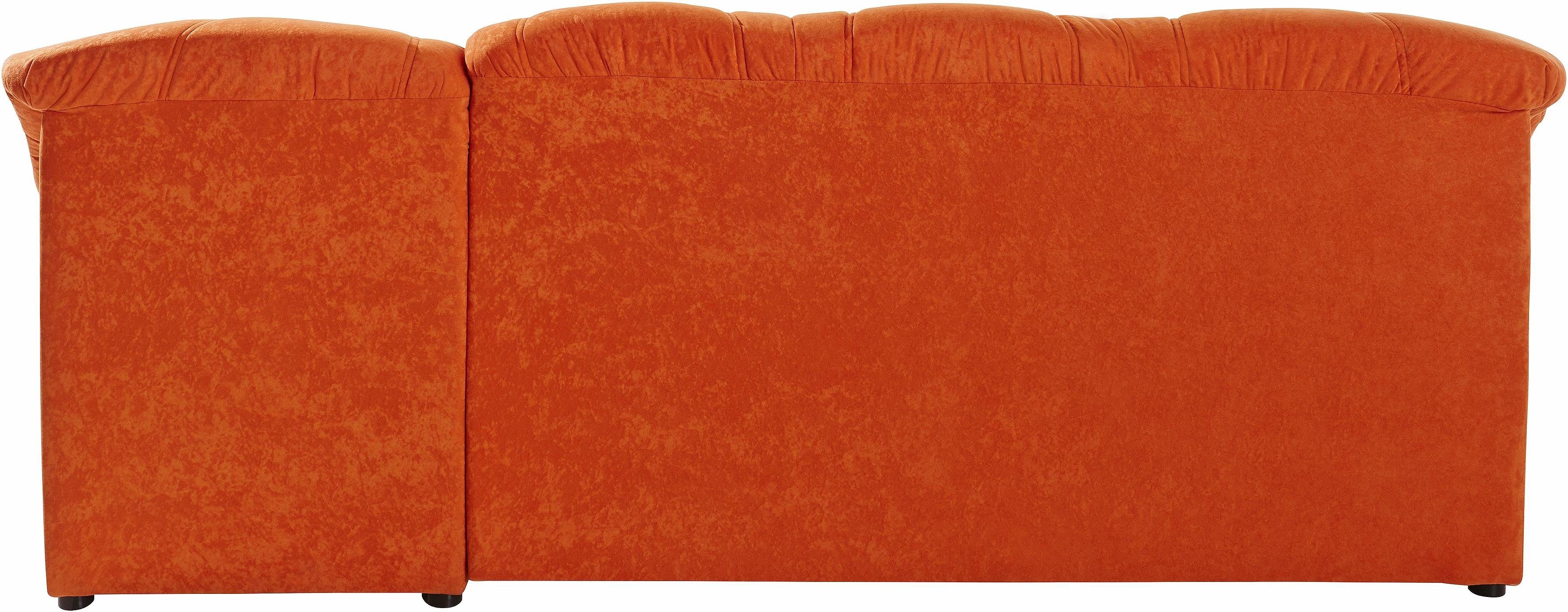 DOMO collection Hoekbank Elva, tijdloze vormtaal, elegante rugstiksels, L-vorm