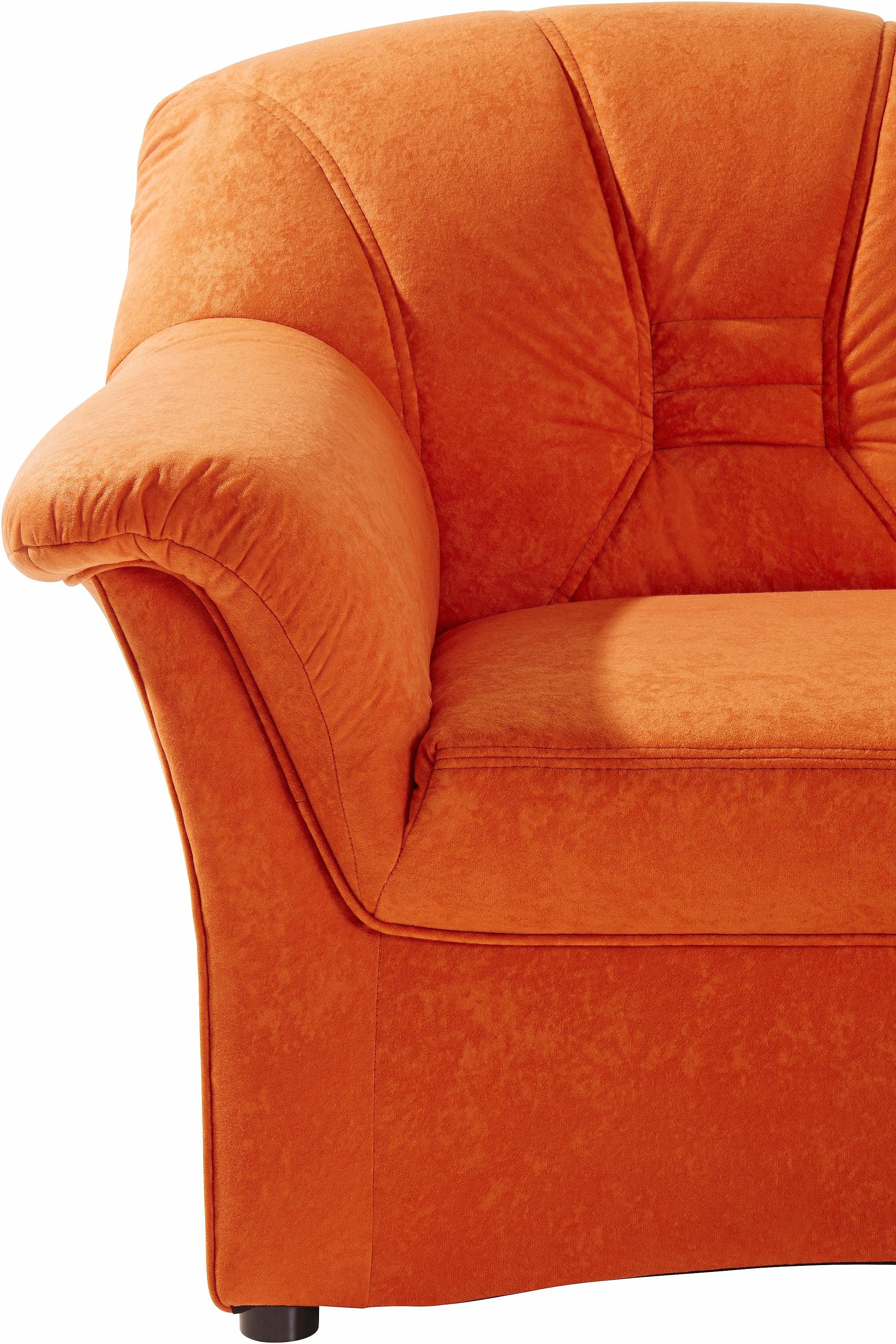 DOMO collection Hoekbank Elva, tijdloze vormtaal, elegante rugstiksels, L-vorm