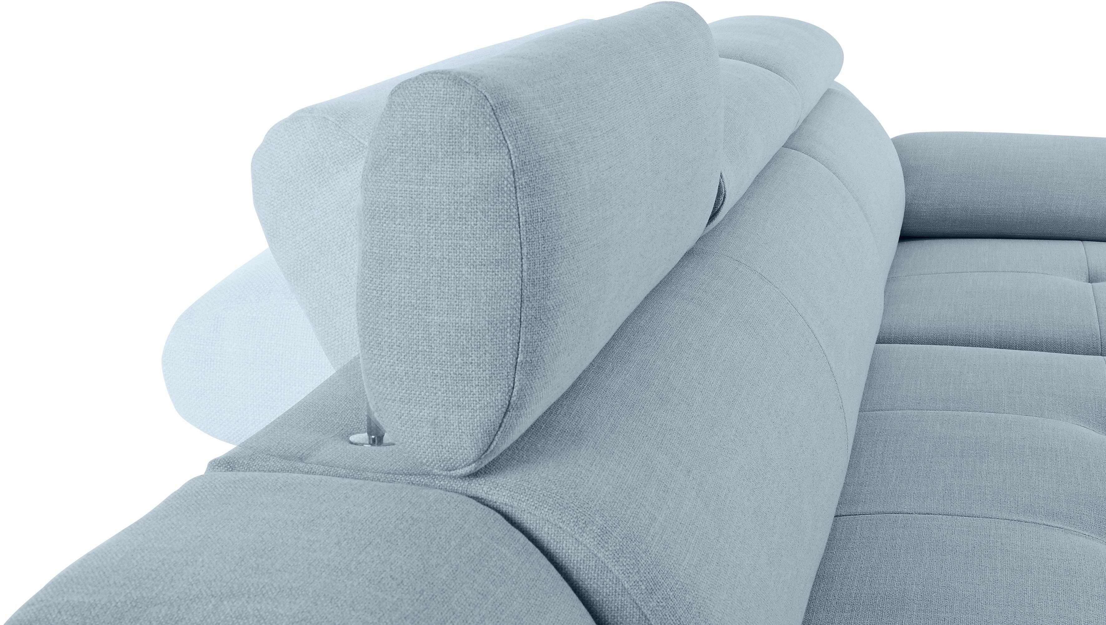 sit&more Hoekbank Top Andiamo L-vorm naar keuze met slaapfunctie, met verstelbare hoofdsteun