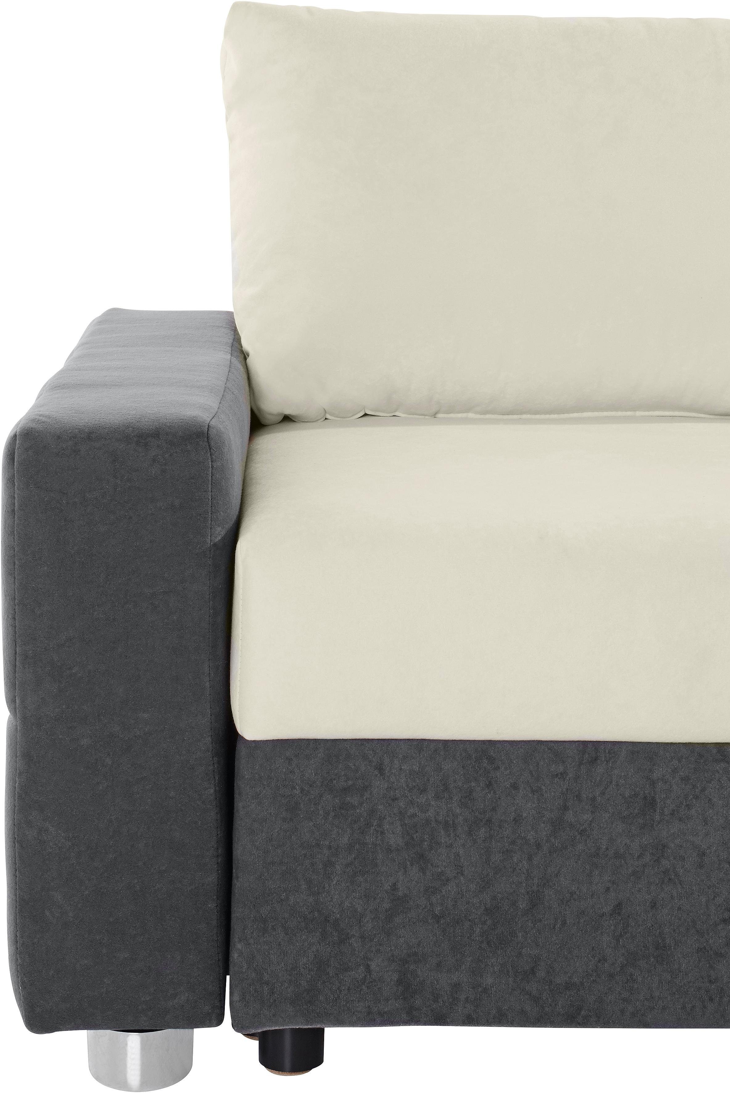 COLLECTION AB Hoekbank Parma L-vorm met slaapfunctie en binnenvering