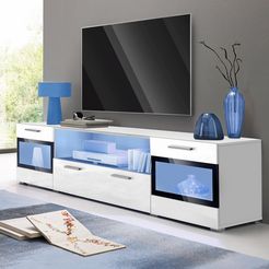 helvetia meble tv-meubel sarah mix breedte 182 cm wit