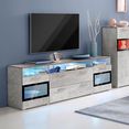 helvetia meble tv-meubel sarah breedte 182 cm grijs