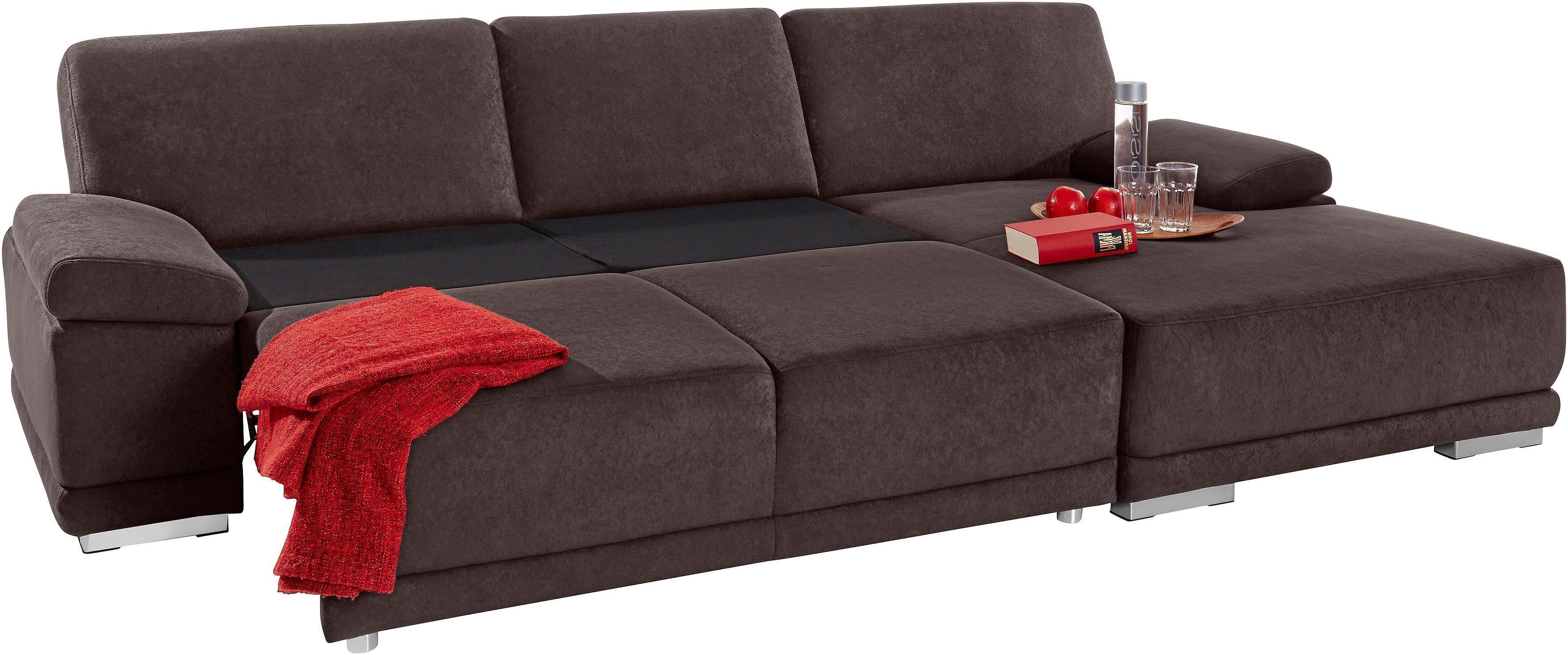 sit&more Hoekbank Coria L-vorm met xl-récamier, naar keuze met slaapfunctie