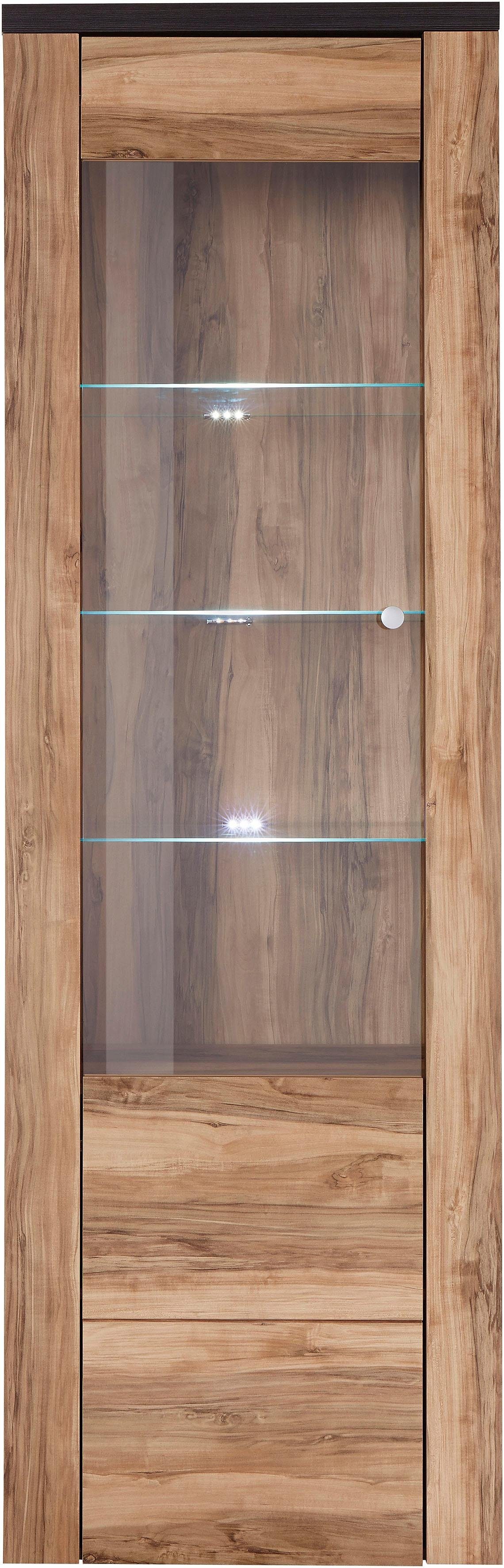 Home affaire Vitrinekast Larona, tijdloze glazen vitrine, hoge kast hoogte 205,6 cm