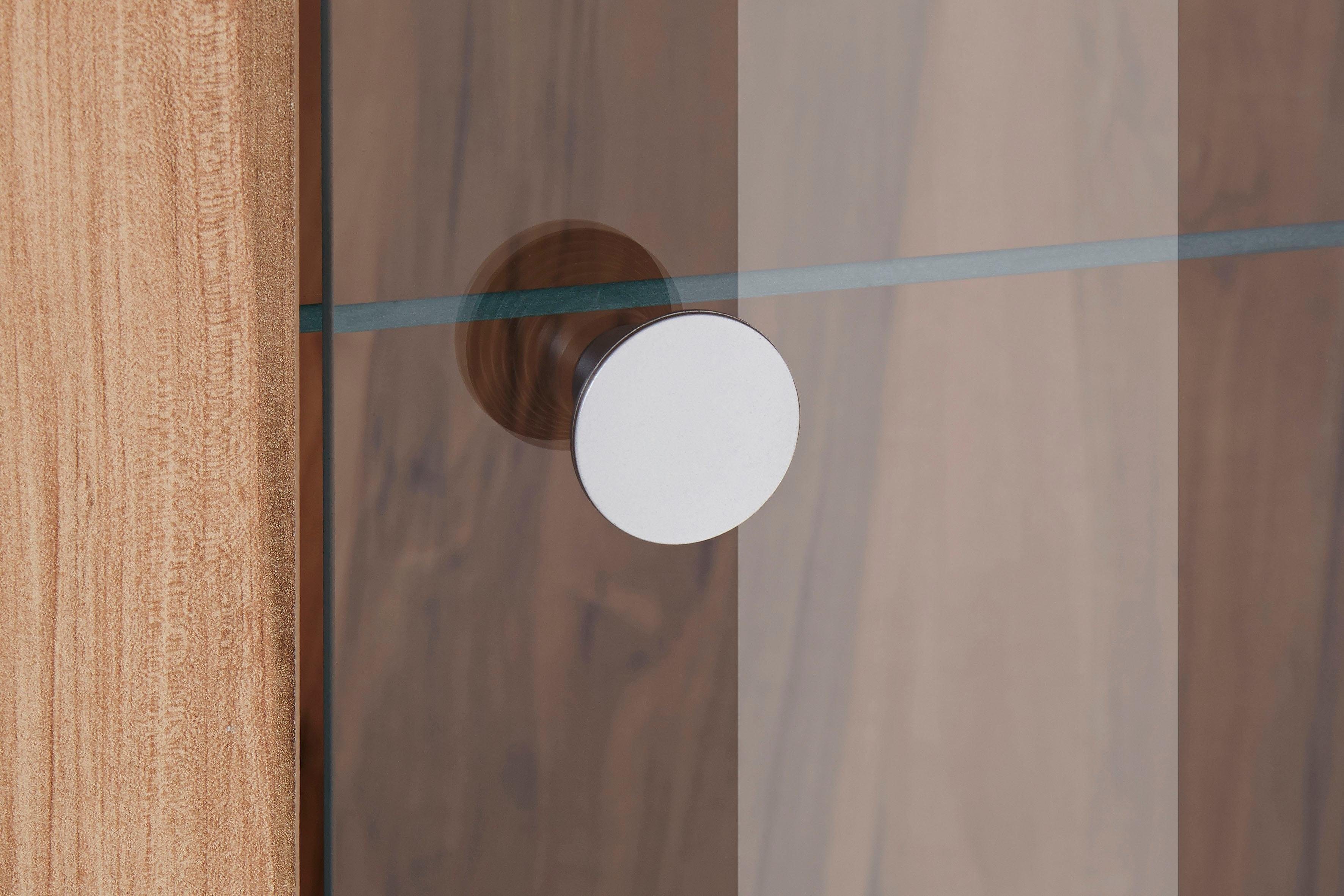 Home affaire Vitrinekast Larona, tijdloze glazen vitrine, hoge kast hoogte 145 cm