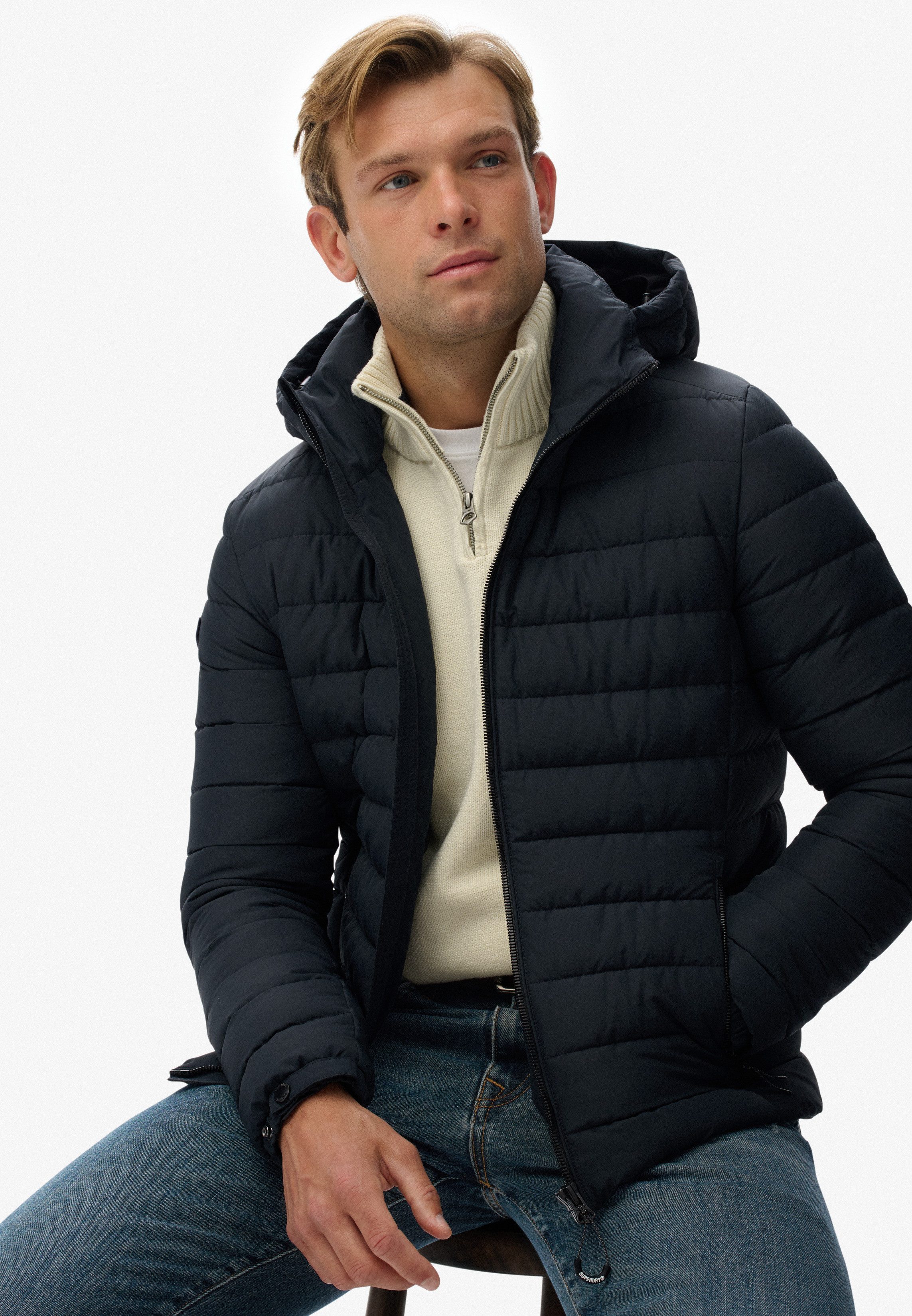 Superdry Gewatteerde jas HOODED FUJI PADDED JACKET
