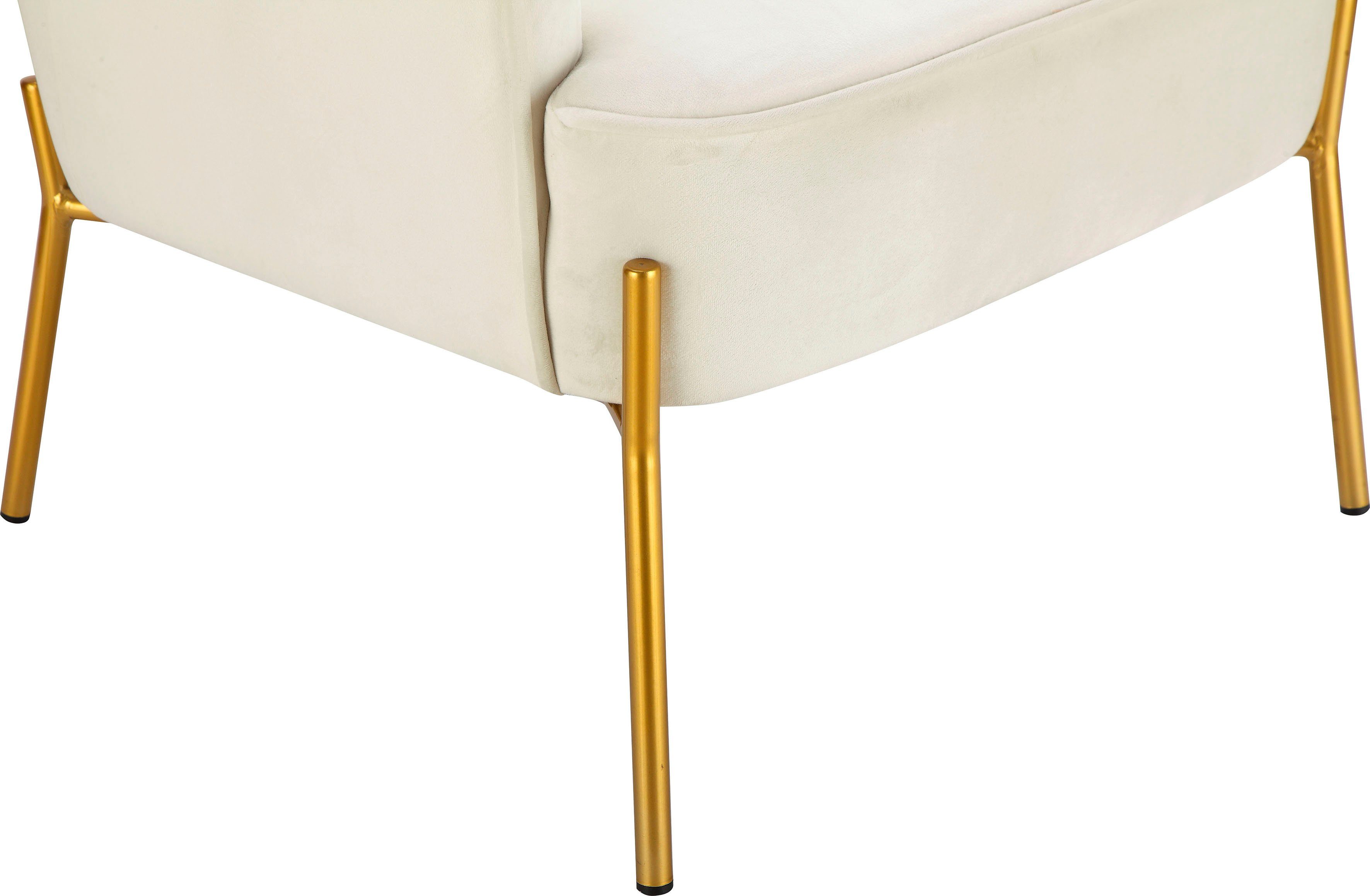 Leonique Fauteuil Runa Fluwelen bekleding, in vier kleurvarianten, zithoogte 44 cm