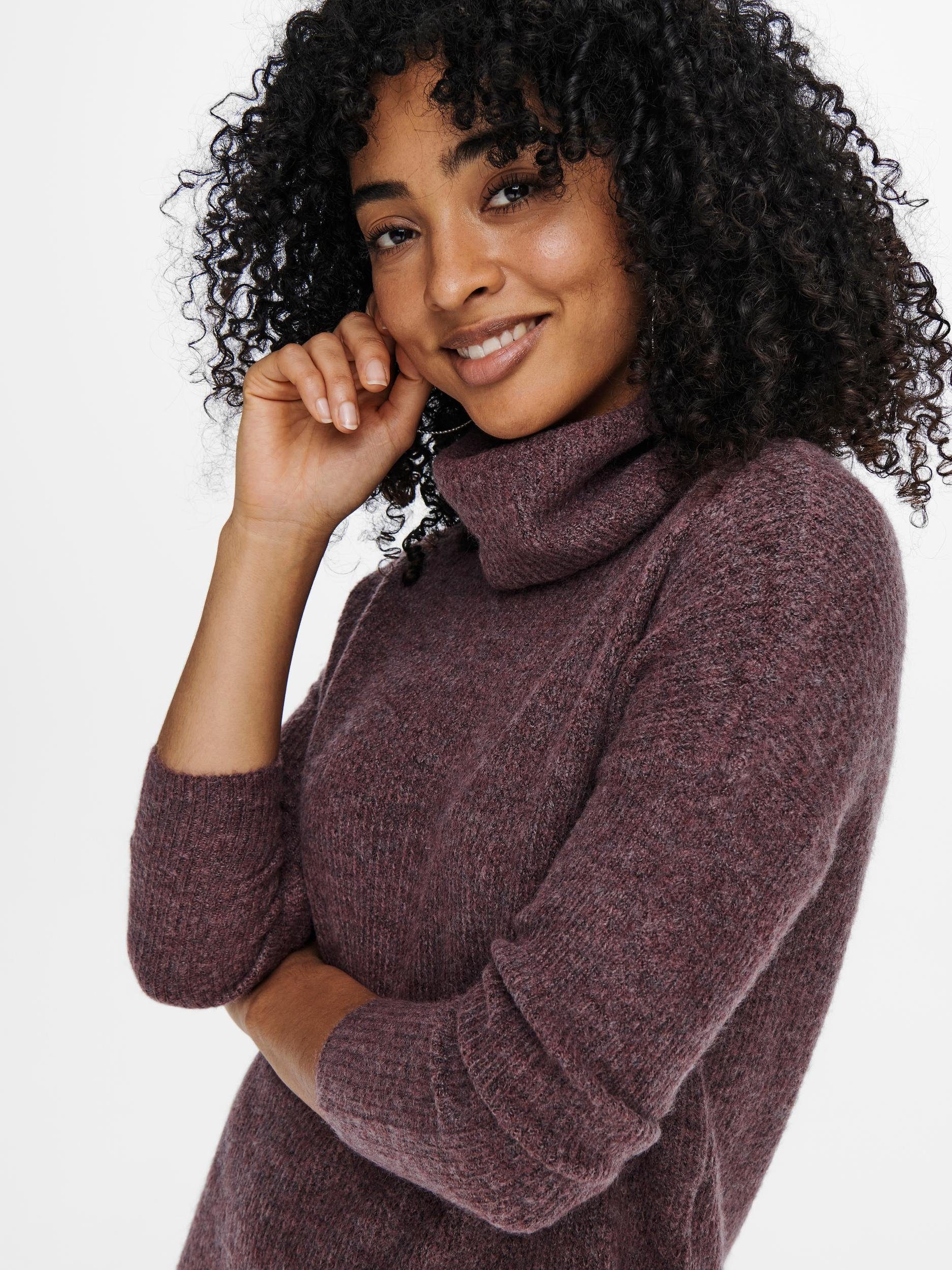 Only Gebreide jurk ONLJANA L/S COWLNCK DRESS