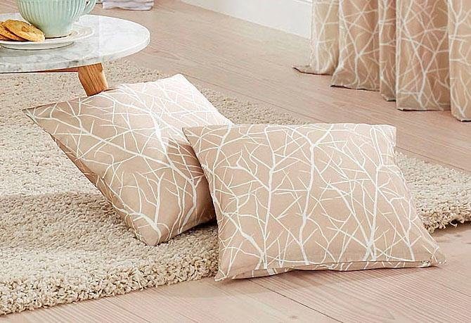 my home Sierkussen Camposa Kussenovertrekken zonder vulling, set van 2 40x40 cm (2 stuks)