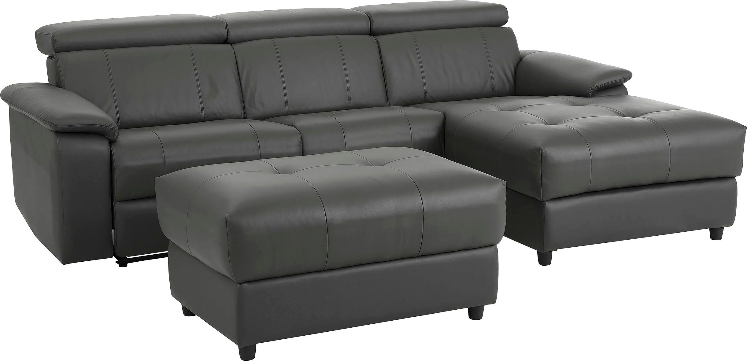 Home affaire Hoekbank Binado, L-vorm, met handmatige of elektrische relaxfunctie met usb-aansluiting