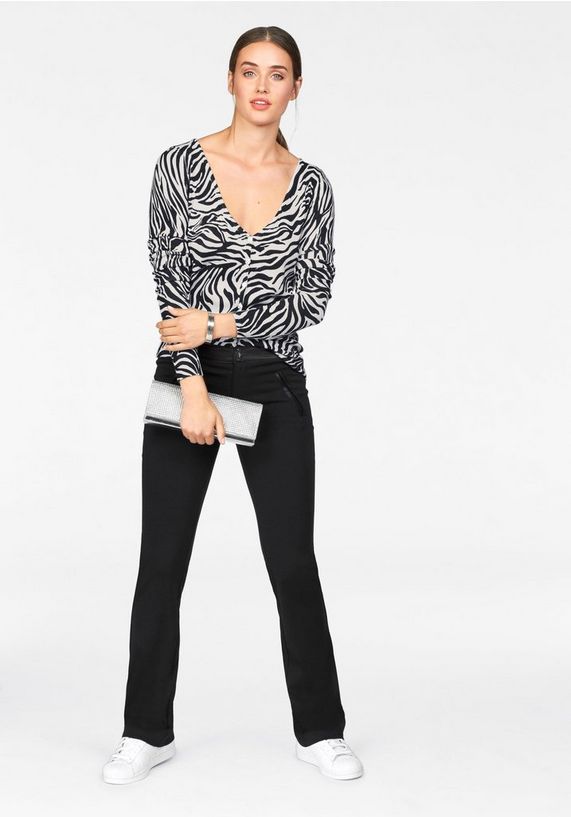 BRUNO BANANI Bootcut-broek in elastische kwaliteit BRUNO BANANI Bootcut-broek in elastische kwaliteit