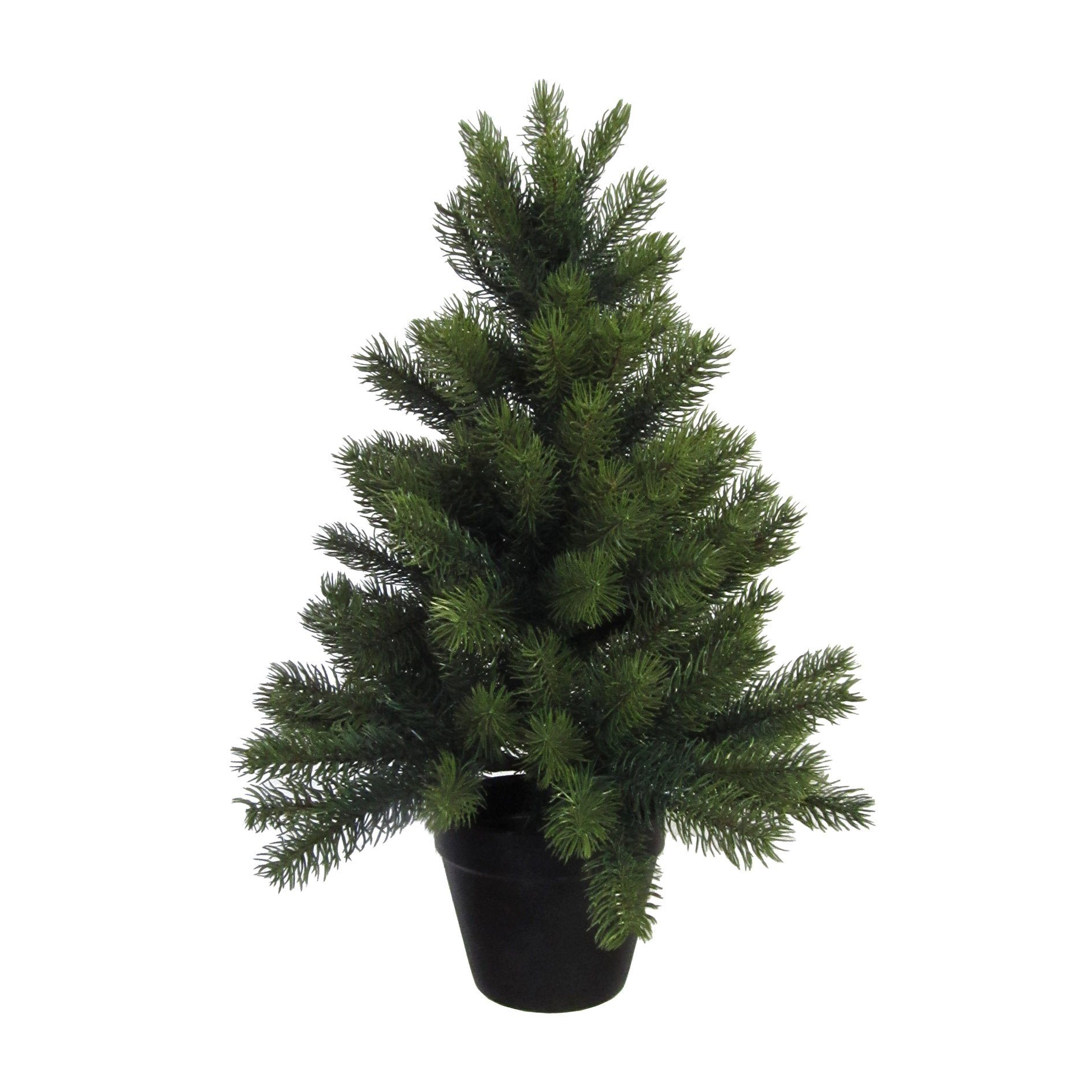 Tegen de wil metalen Scheur Creativ deco Kunstkerstboom Kerstversiering buiten, kunstkerstboom,  dennenboom met zwarte plastic pot makkelijk gekocht | OTTO