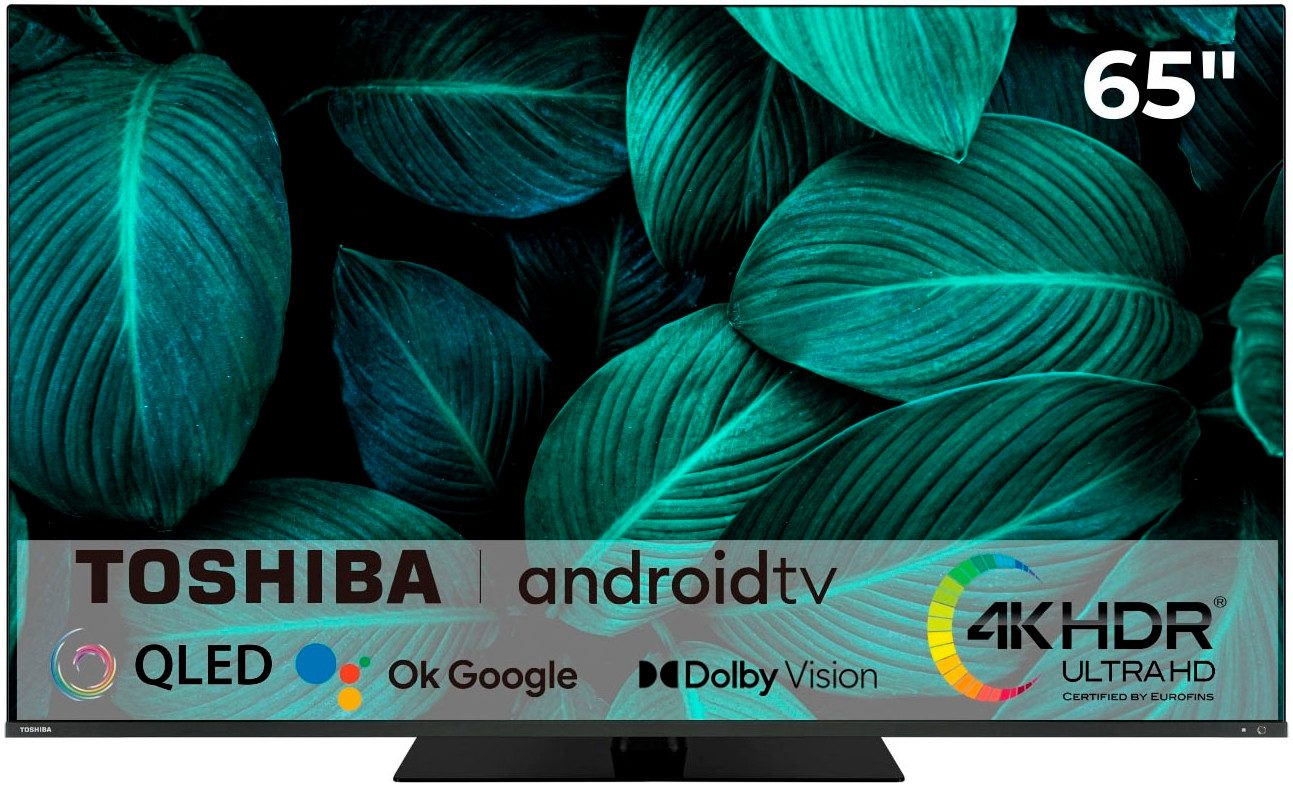 Toshiba Led-TV 65QA7D63DG, 164 cm-65 , 4K Ultra HD, Smart TV Android TV