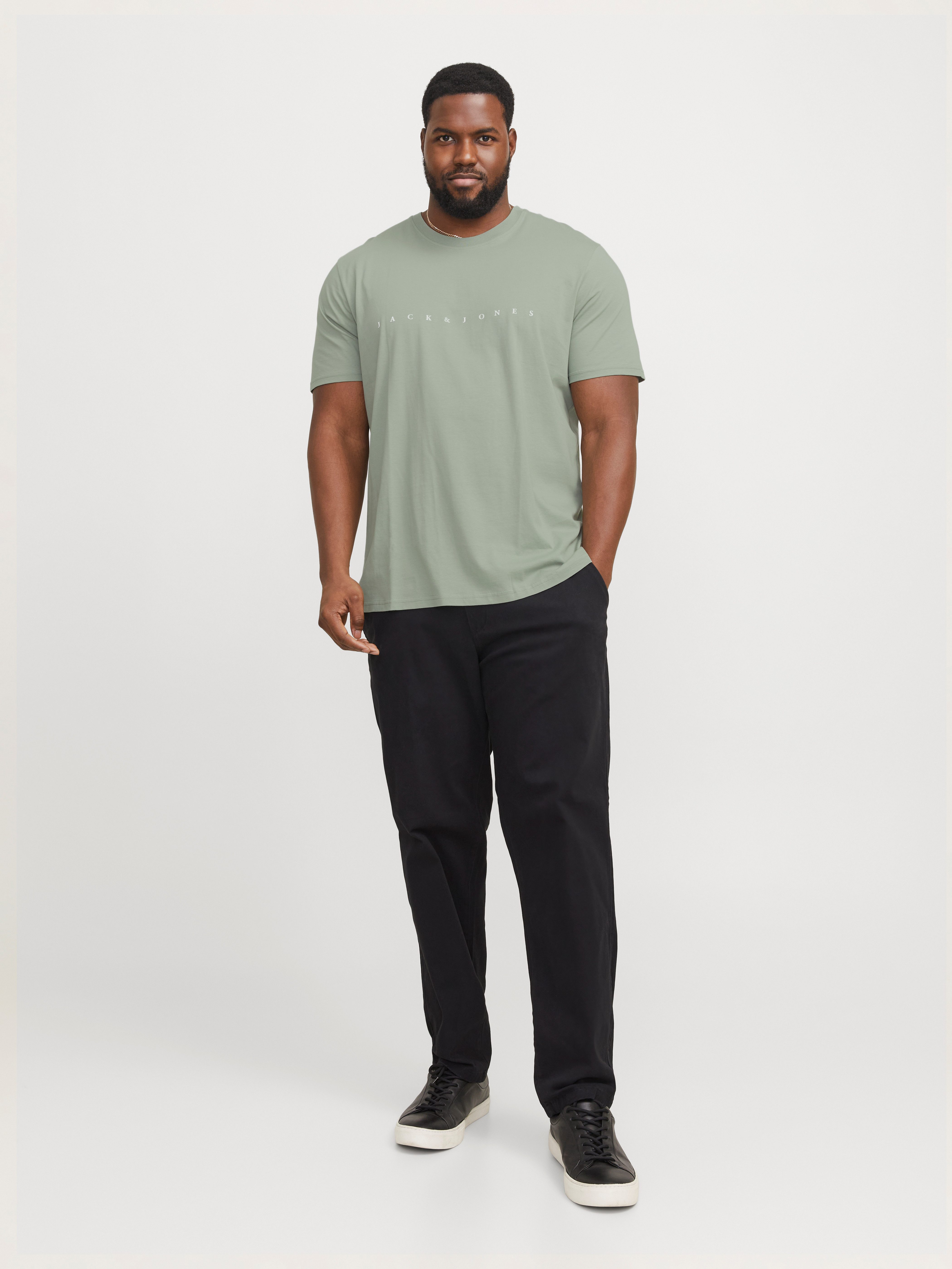 Jack & Jones PlusSize Shirt met ronde hals JJESTAR JJ TEE SS NOOS PLS