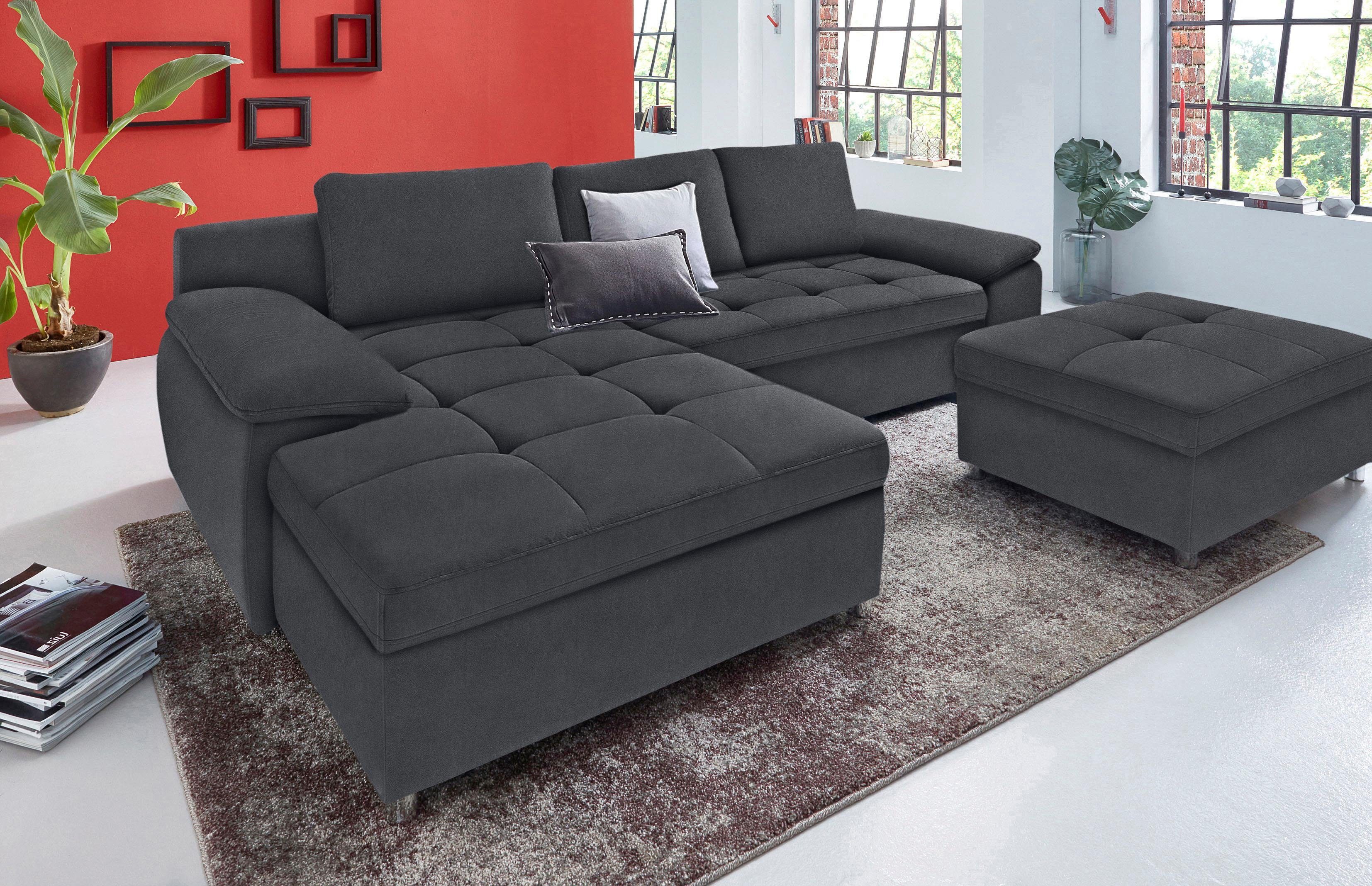 sit&more Hoekbank Labene L-vorm naar keuze met slaapfunctie en bedkist, ook als xxl-variant