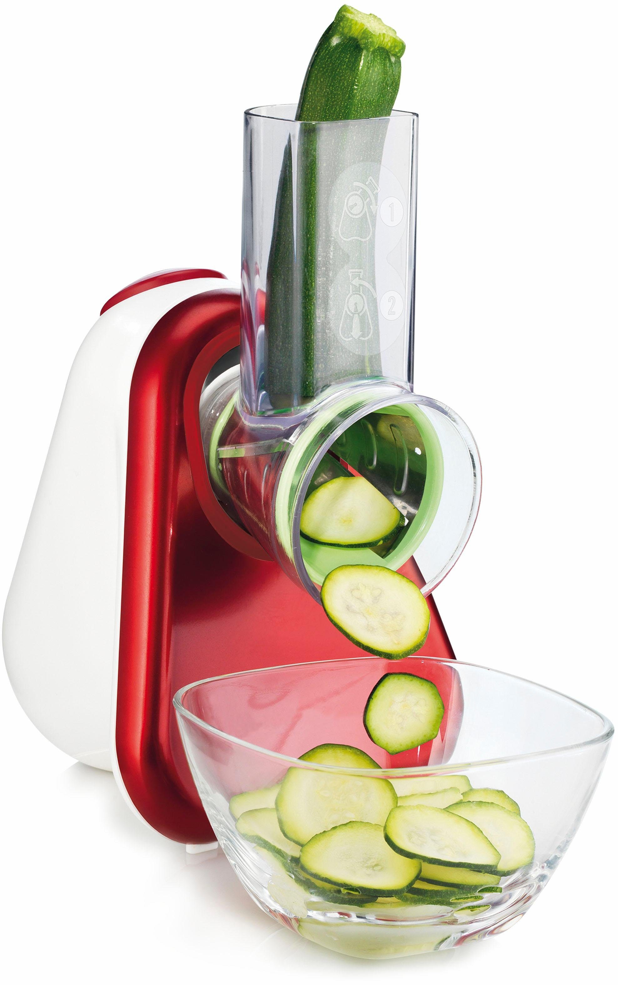 Moulinex Hakmolen DJ756G Fresh Express Plus Groentesnijder, groenterasp, 5 inzetten inclusief raspen