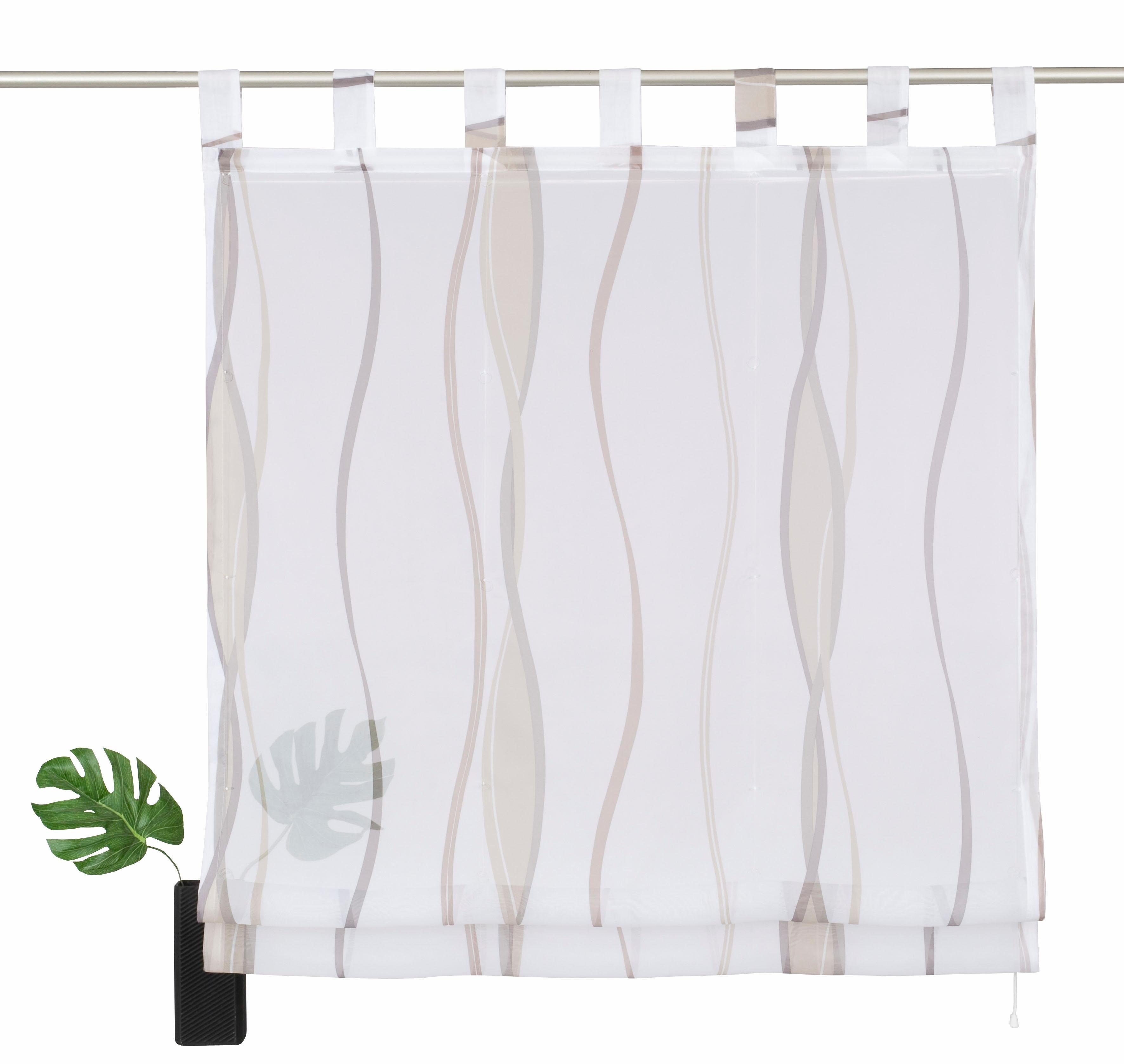 my home Romeins rolgordijn Dimona Transparant, voile, polyester (1 stuk)