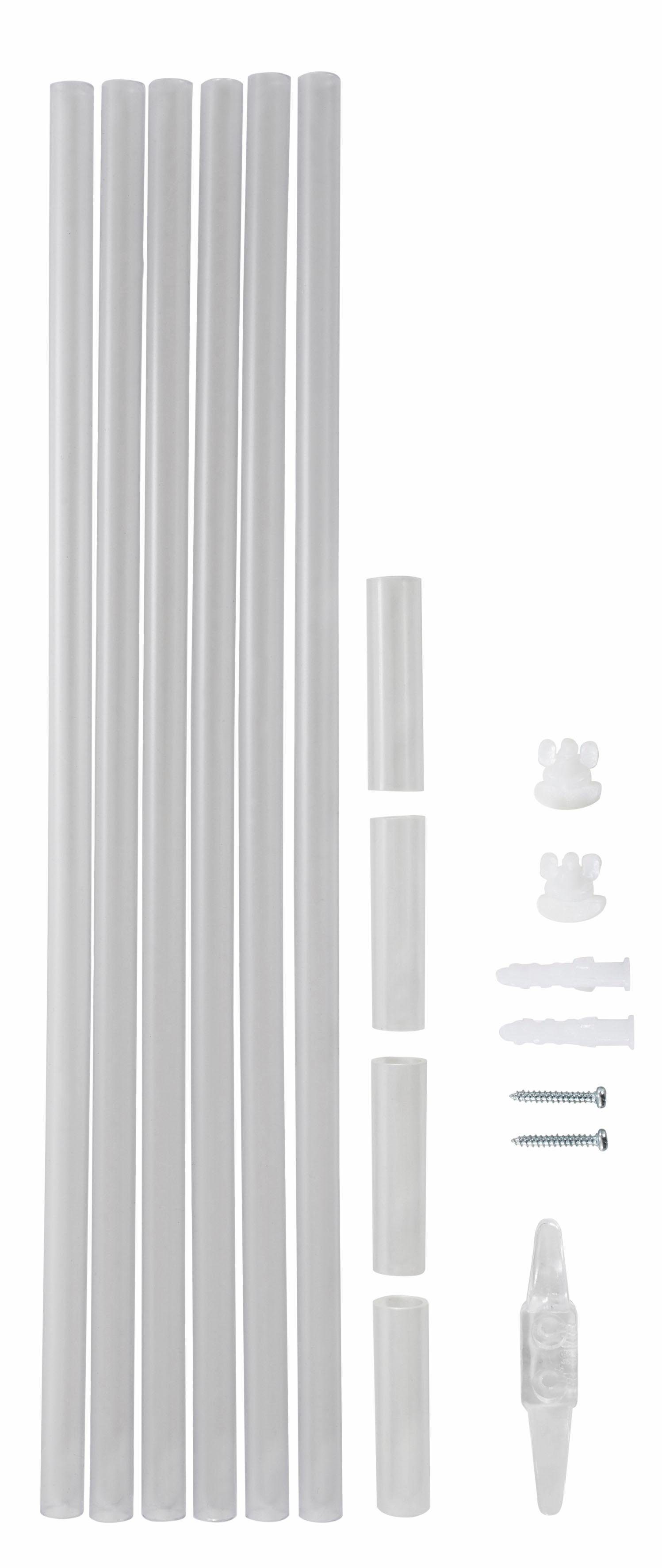 my home Romeins rolgordijn Dimona Transparant, voile, polyester (1 stuk)