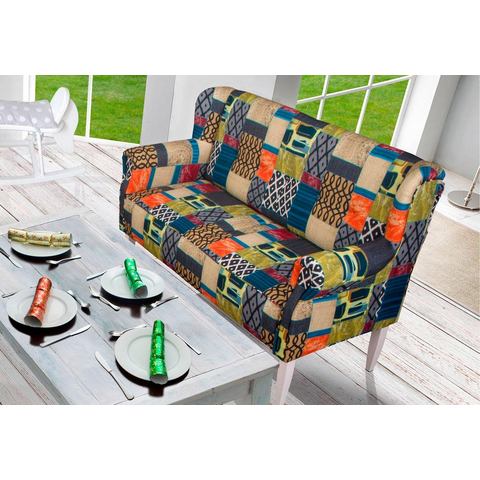 woonkamer driepersoons bankstel multicolor patchwork HOME AFFAIRE eetbank Moro (3 zits) met binnenvering