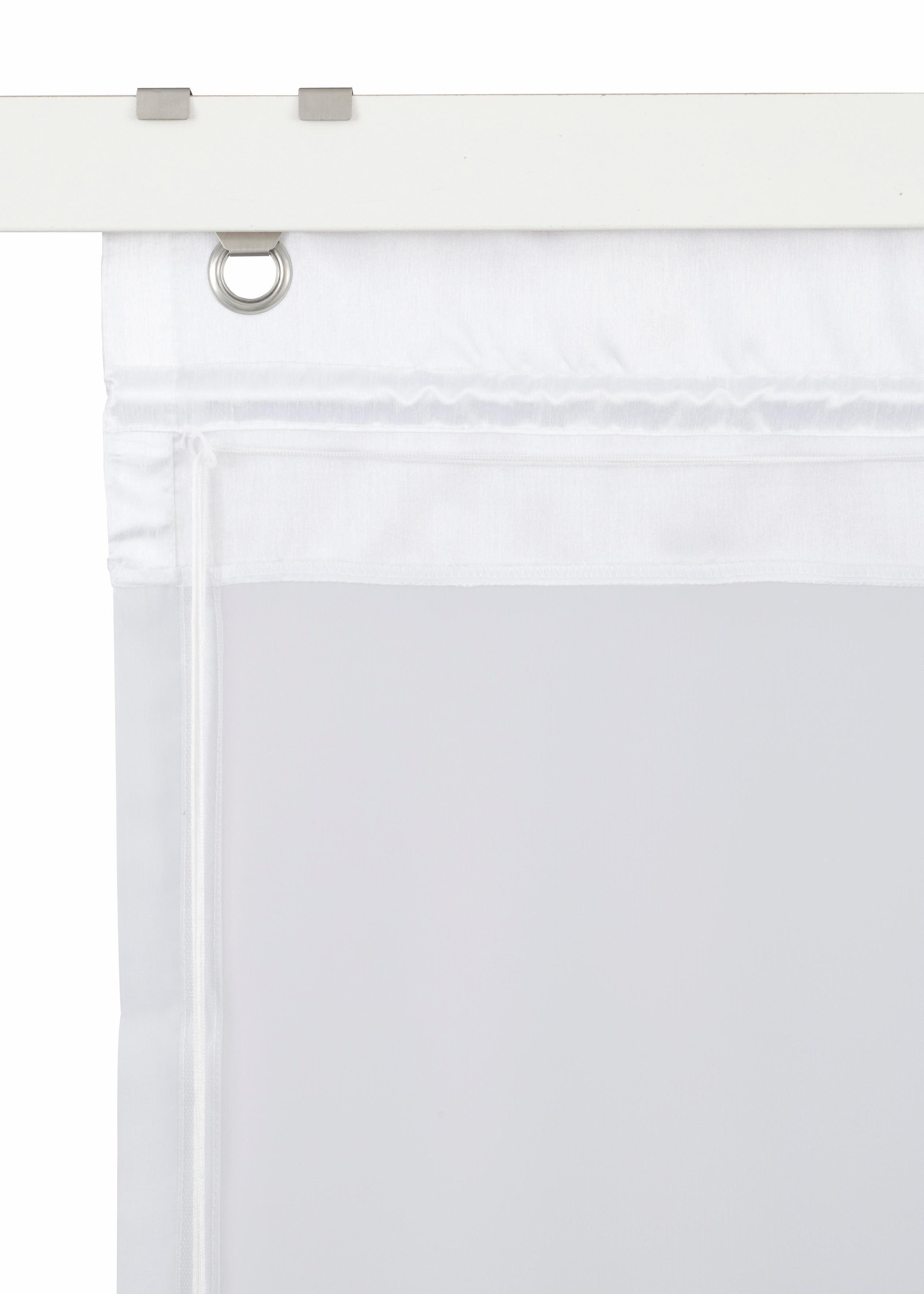 Home affaire Romeins rolgordijn Fuma transparant, polyester, op te hangen met haken (1 stuk)