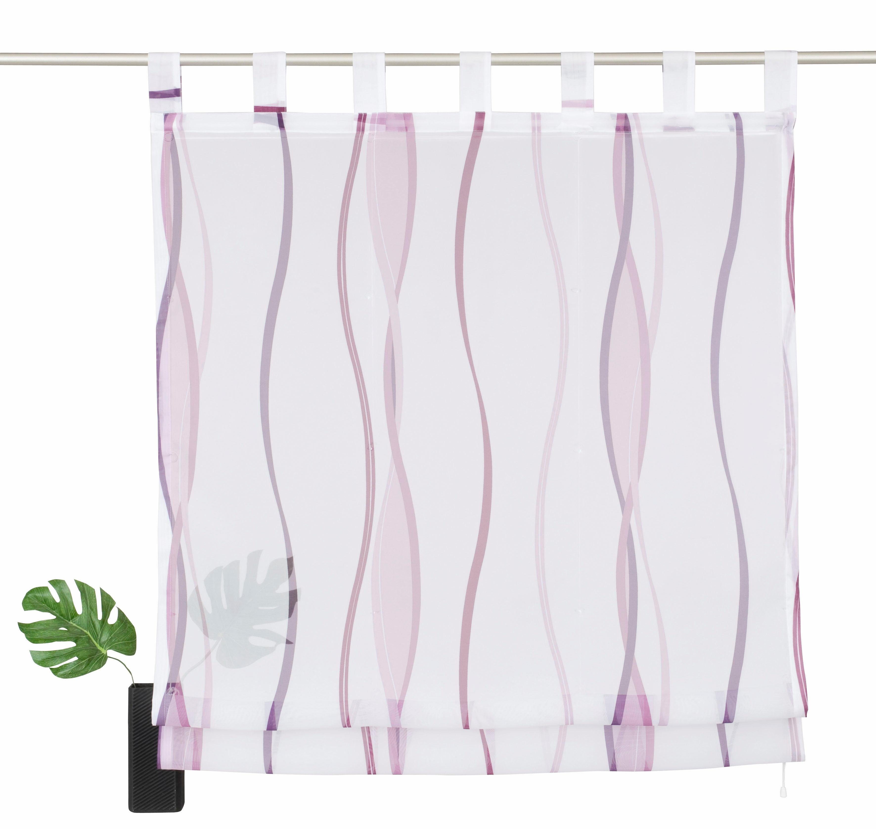 my home Romeins rolgordijn Dimona Transparant, voile, polyester (1 stuk)
