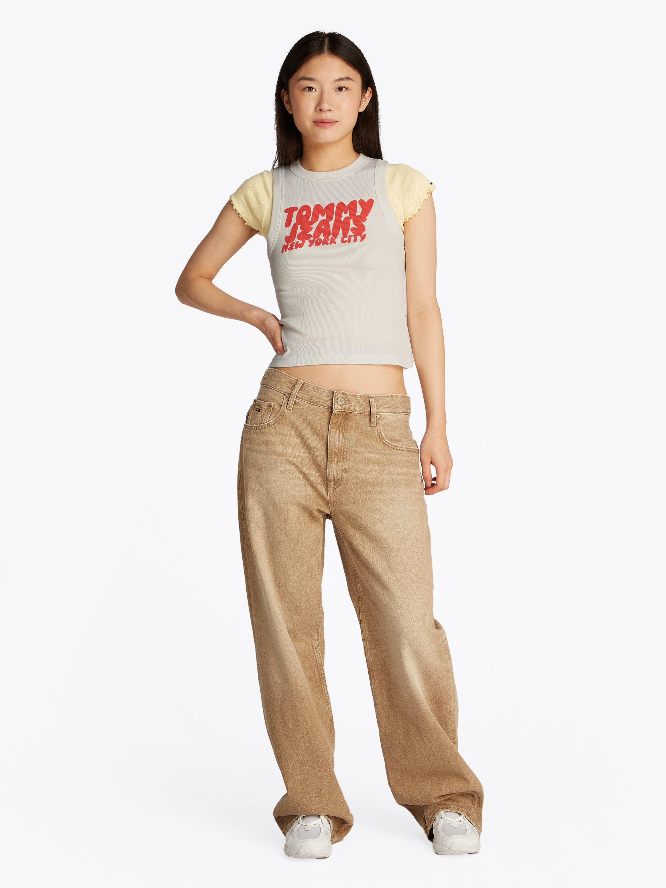 TOMMY JEANS Tanktop TJW SLIM SH TJ BUBBLE TANK