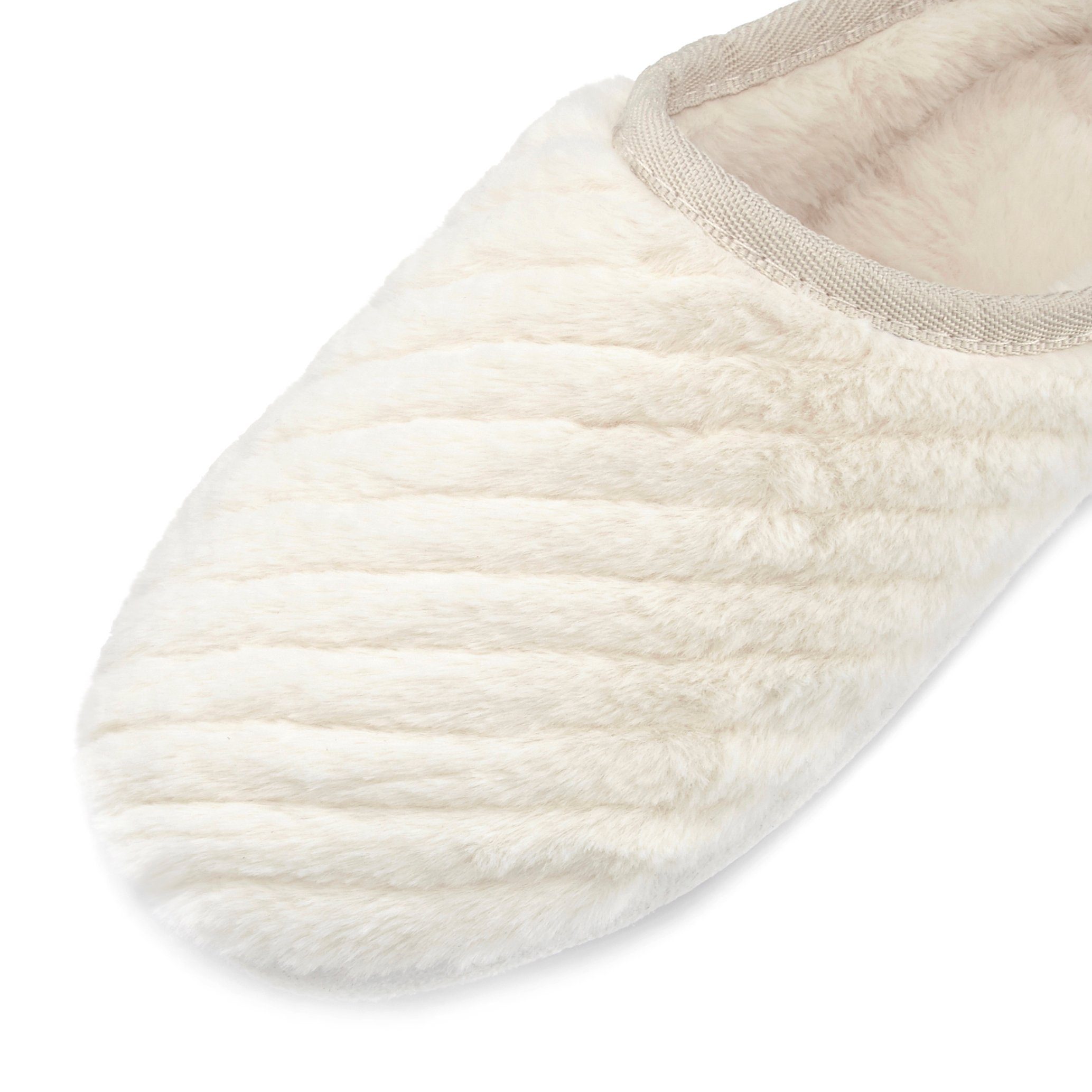 Vivance Pantoffels Pantolette, pantoffel clog van zacht textiel VEGAN