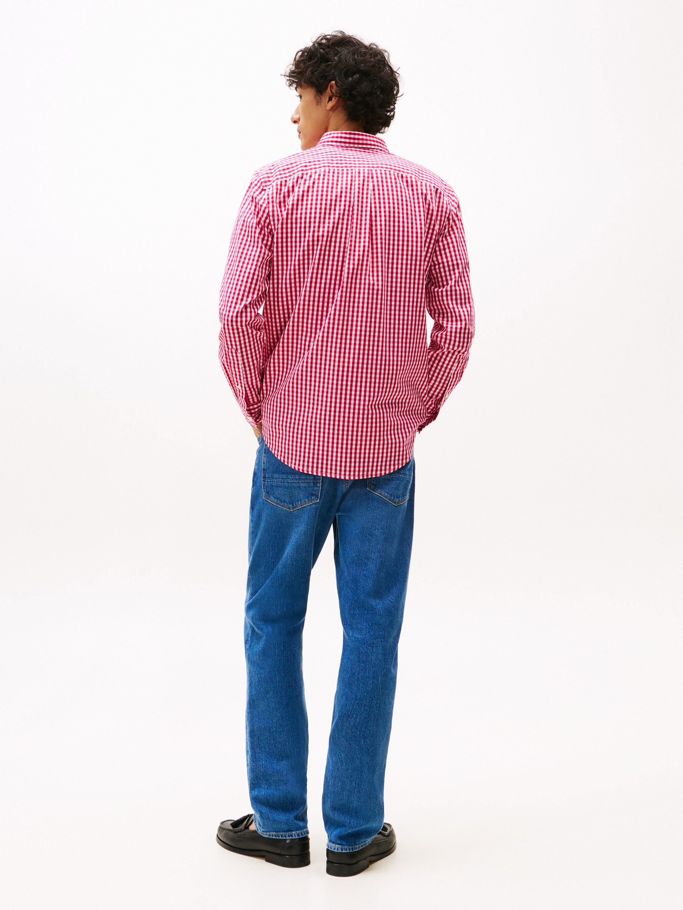 Tommy Hilfiger Overhemd met lange mouwen FLEX POPLIN GINGHAM SHIRT