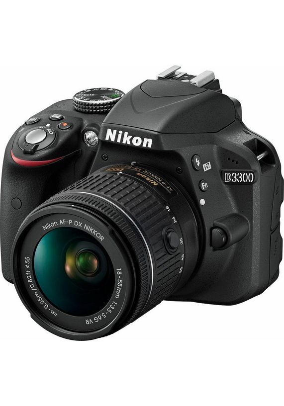 Nikon D3300 Kit spiegelreflexcamera, AF-P DX NIKKOR 18-55 mm 1:3,5-5,6 G VR zoom, incl. tas Nikon D3300 Kit spiegelreflexcamera, AF-P DX NIKKOR 18-55 mm 1:3,5-5,6 G VR zoom, incl. tas