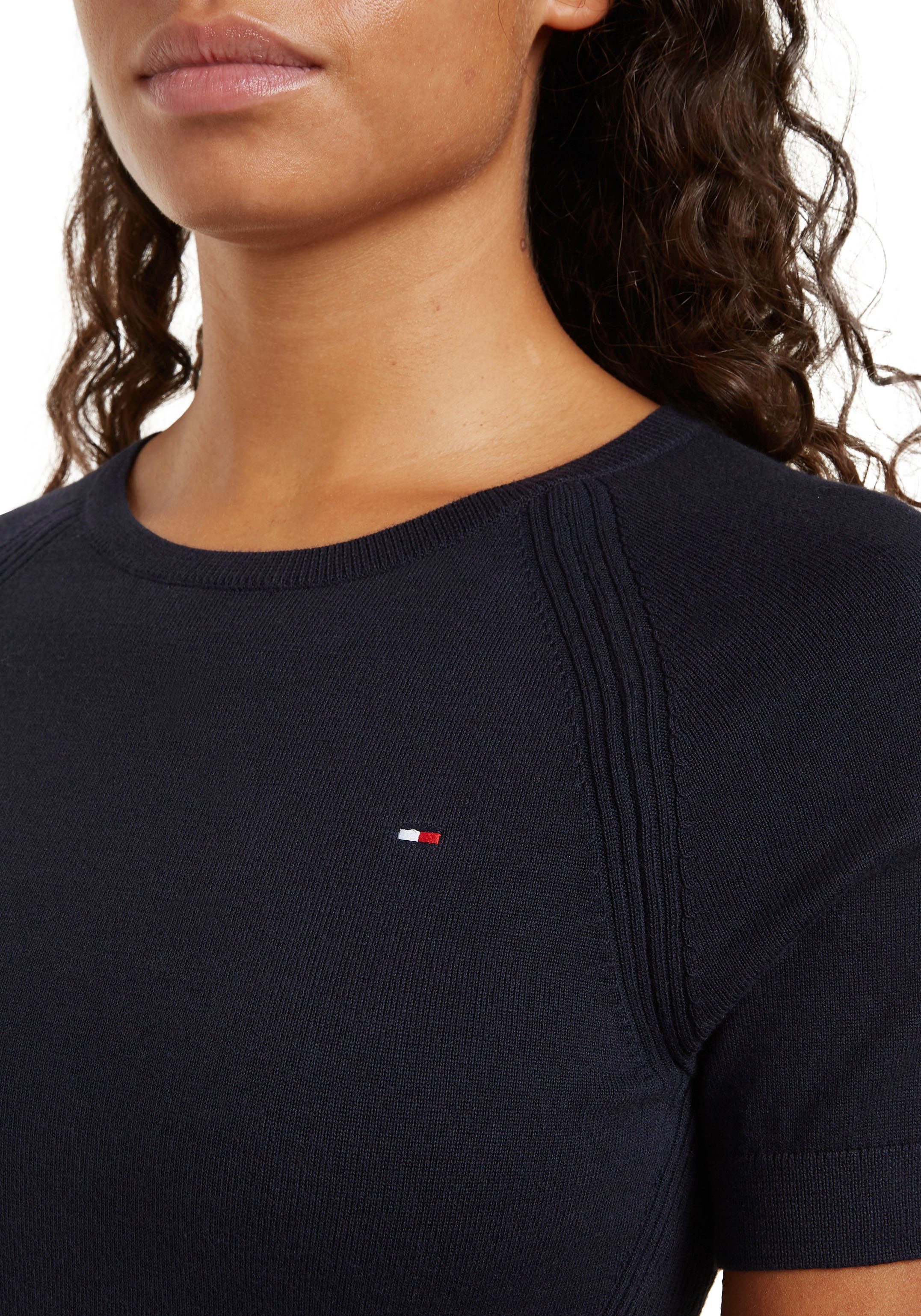 Tommy Hilfiger Jerseyjurk CO JERSEY STITCH F&F DRESS met logoborduursel op borsthoogte
