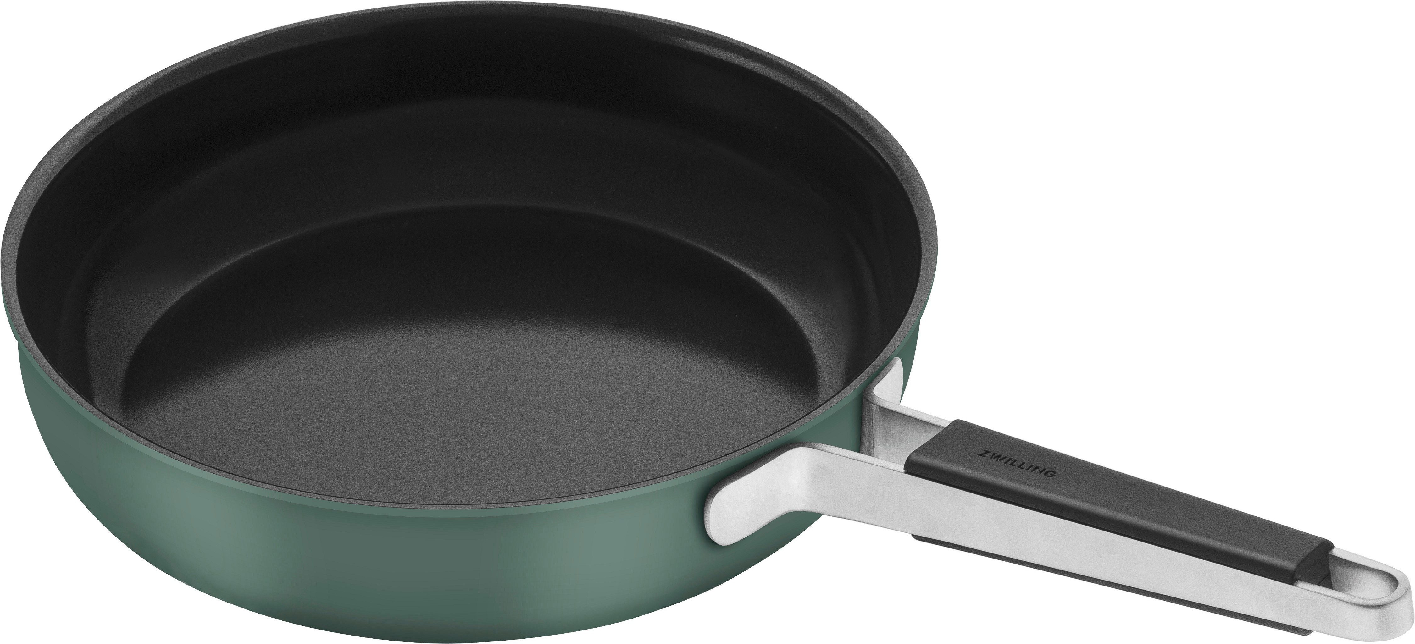 Zwilling Koekenpan Pure Keramische coating, Stay-Cool handgrepen, roestvrij staal (1-delig) koekenpannen groen