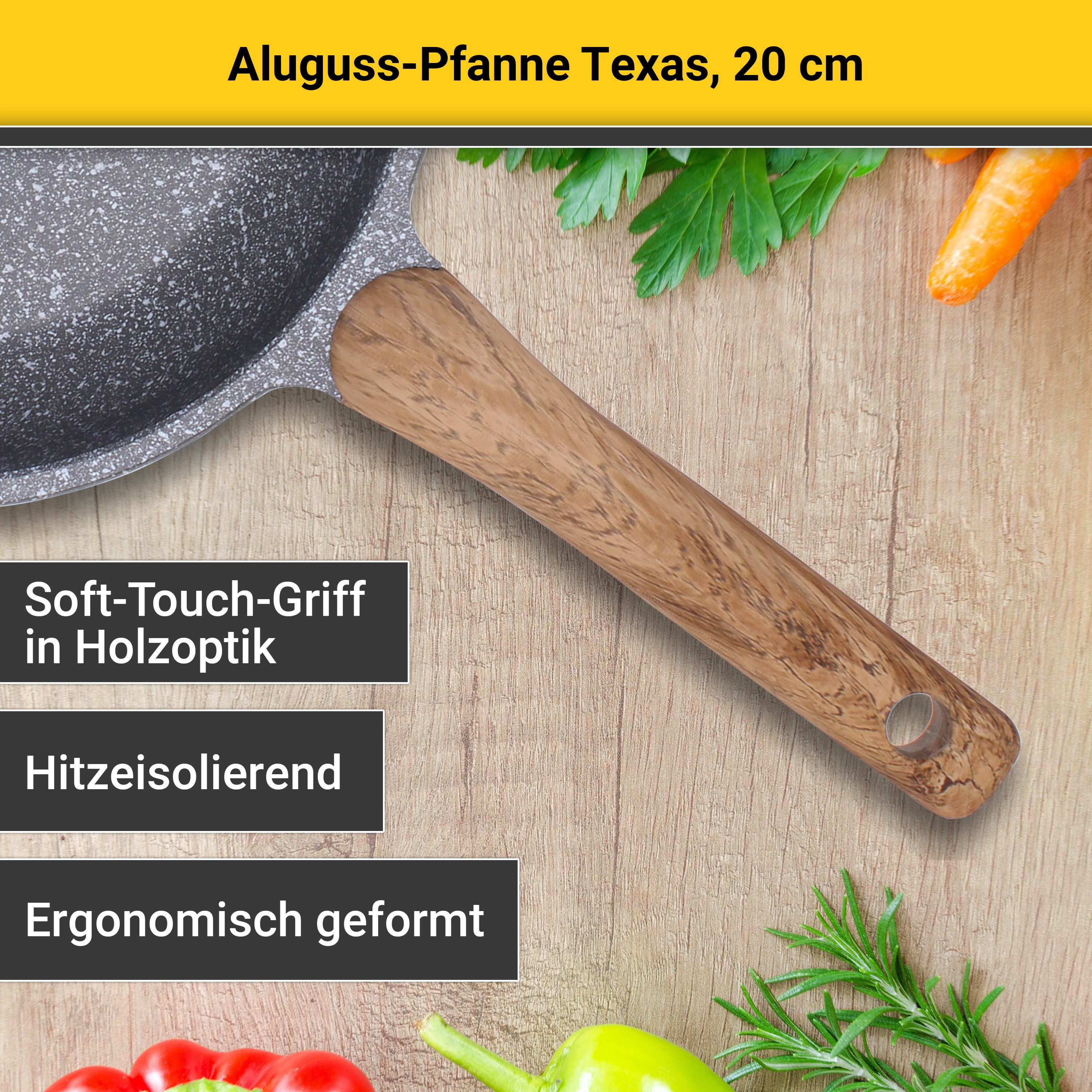 Krüger Koekenpan Gietaluminium koekenpan plat Texas (1-delig)