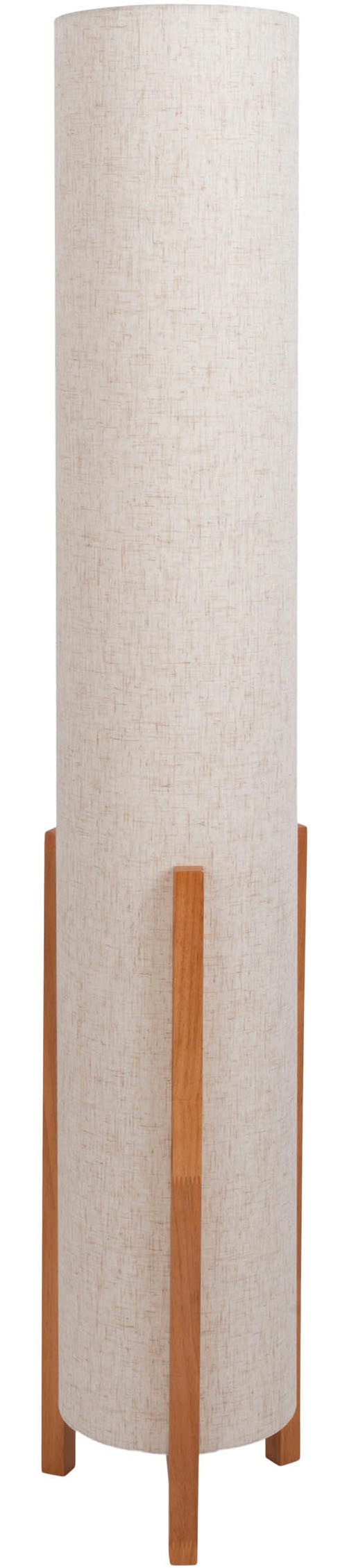 näve Staande lamp Matida 1xe27 excl., houten frame, textielkap natuur, h: ca. 32cm, d: ca. 22cm (1 stuk)