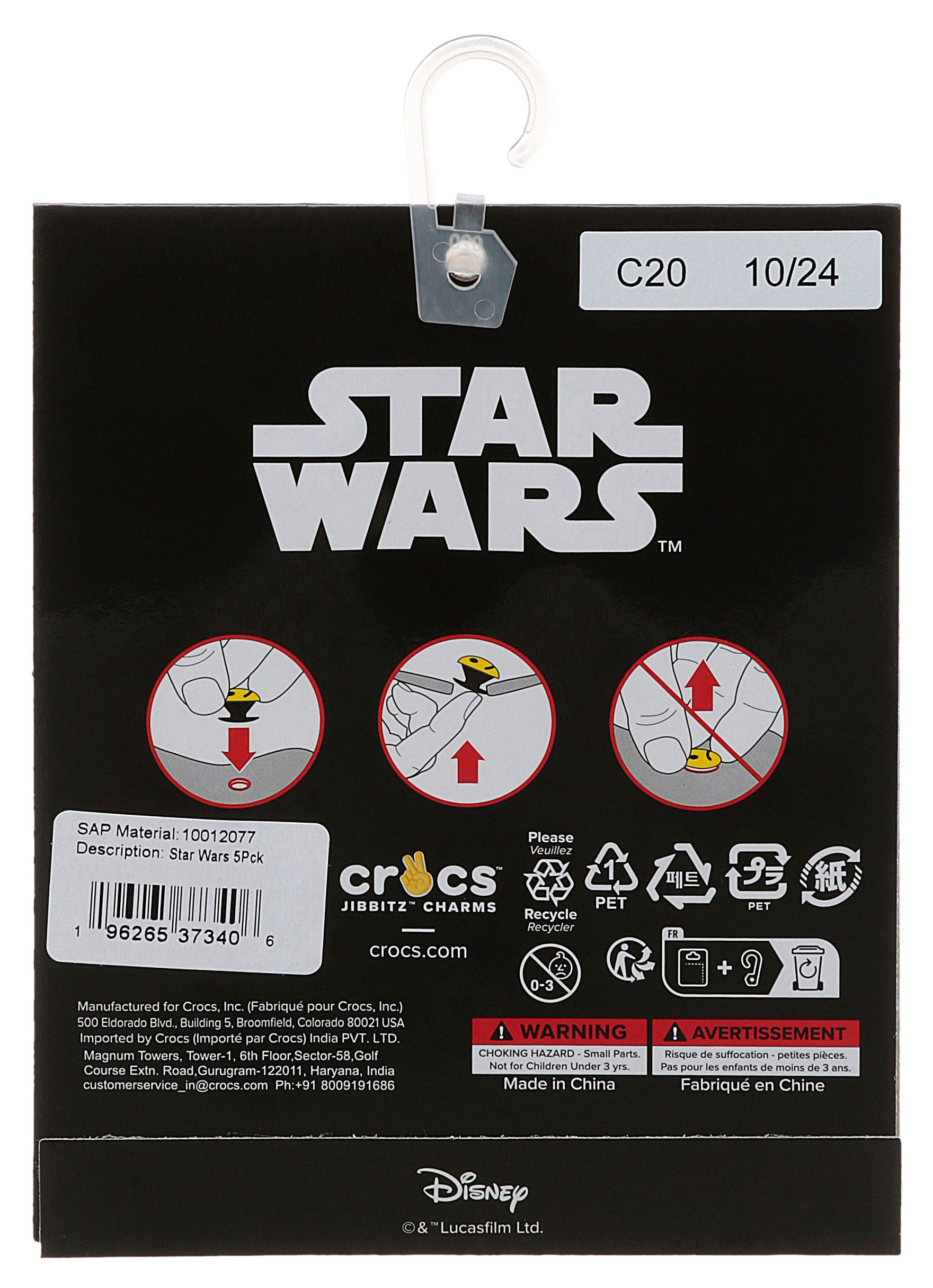 Crocs Schoenbutton Jibbitz™ Star Wars met star wars figuren (set, 5-delig, Geen speelgoed. Niet geschikt voor kinderen jonger dan 3 jaar)