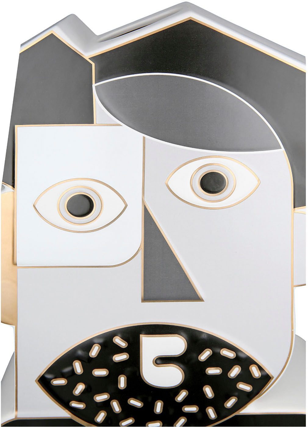 GILDE Tafelvaas Gezichtsvase Picasso, van keramiek, hoogte ca. 41 cm (1 stuk)