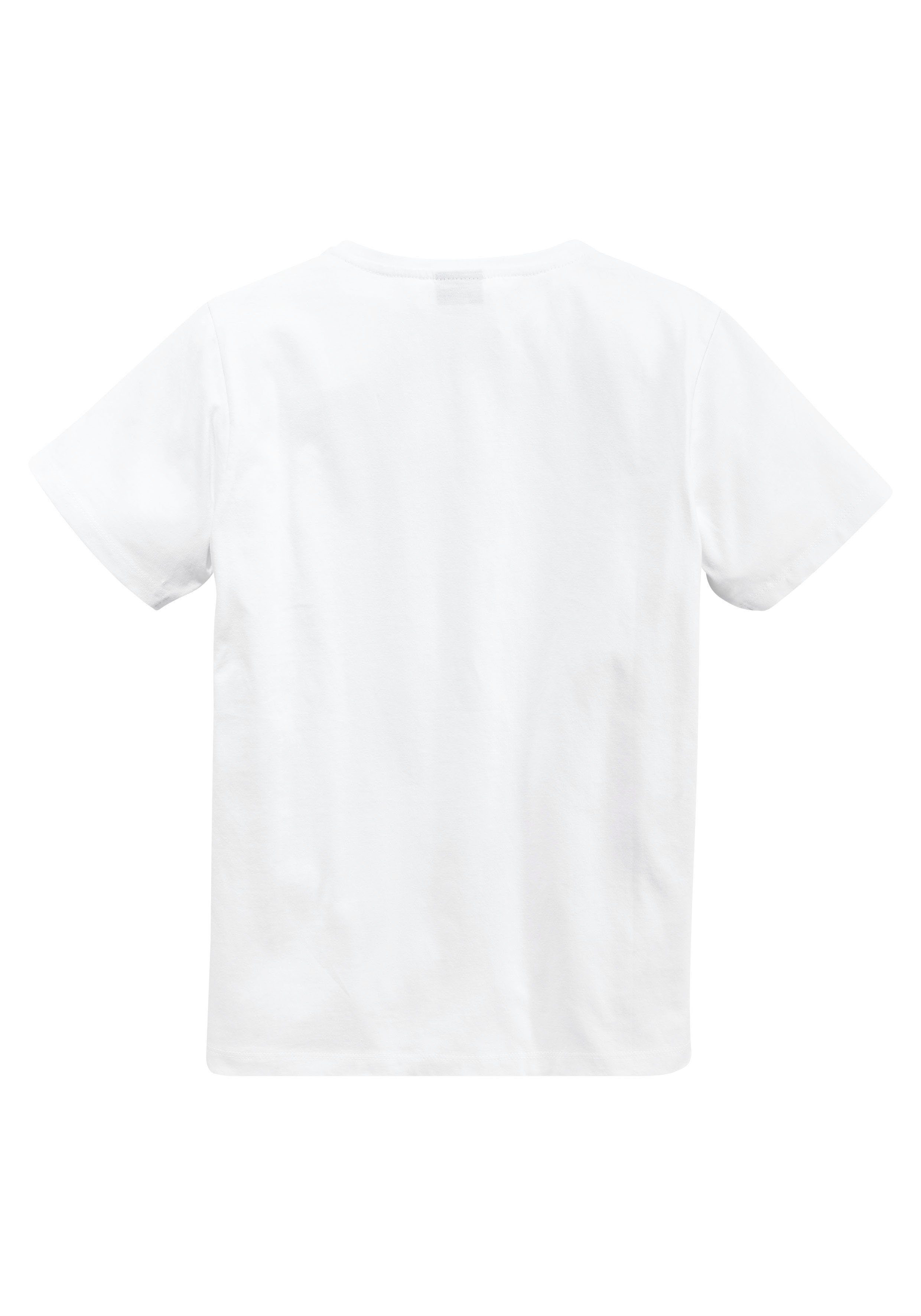 KIDSWORLD T-shirt Met coole LEEUW-print Korte mouwen, basic pasvorm, bedrukt, ronde hals